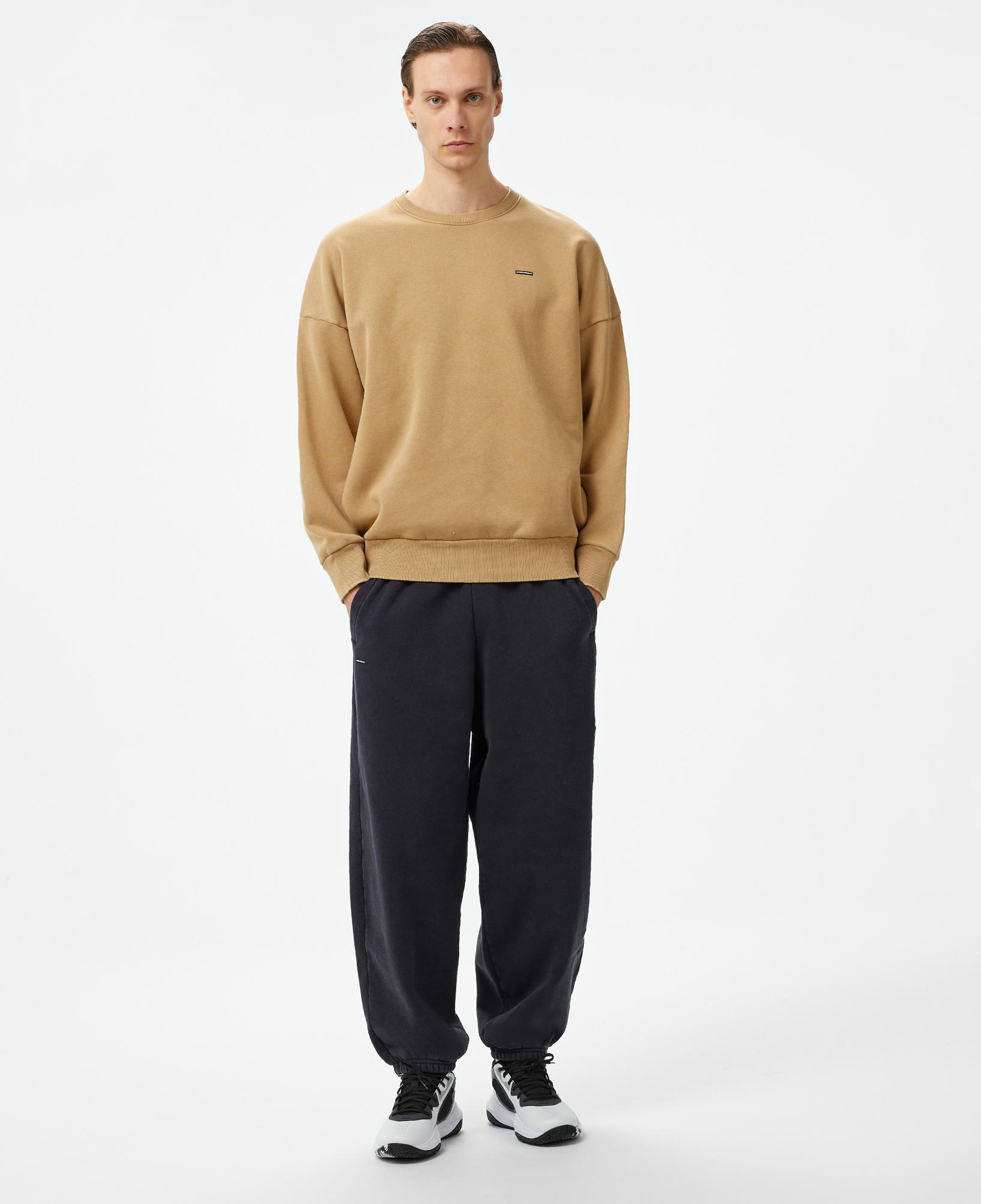 Under Armour Icon Hwt Fleece Wash Os Crew Erkek Kahverengi Sweatshirt