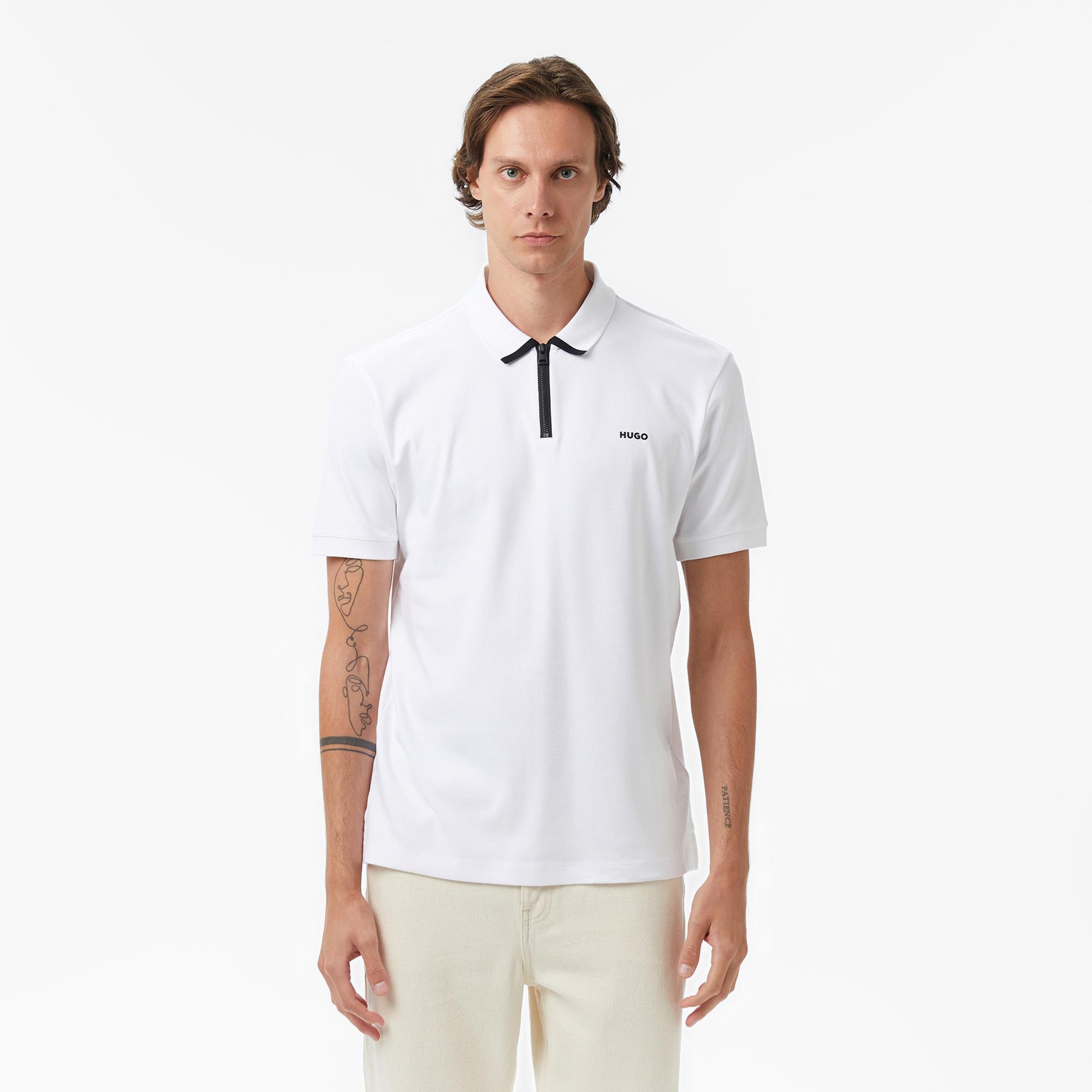 Hugo Dalomino Erkek Beyaz Polo