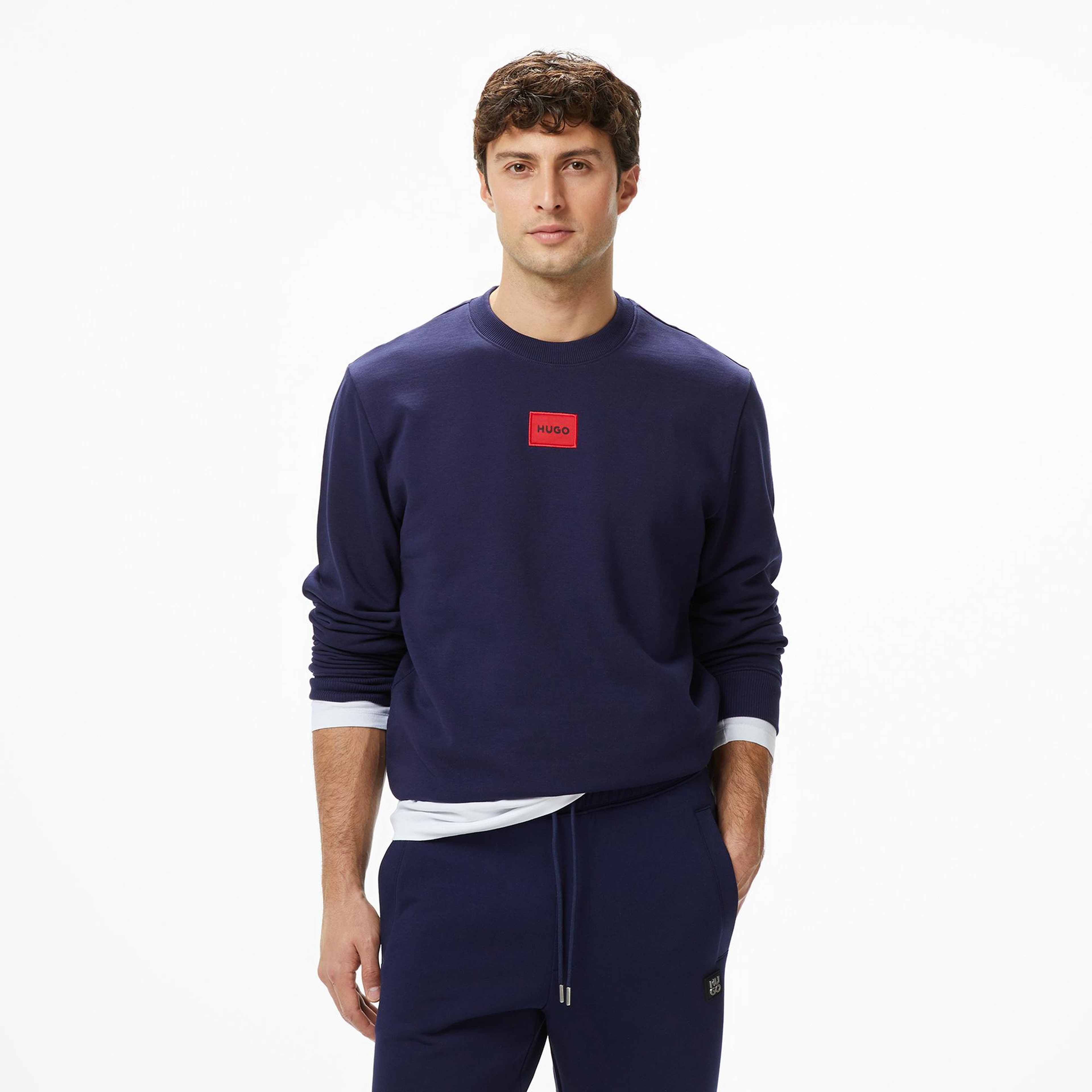 Hugo Diragol 212 Erkek Lacivert Sweatshirt
