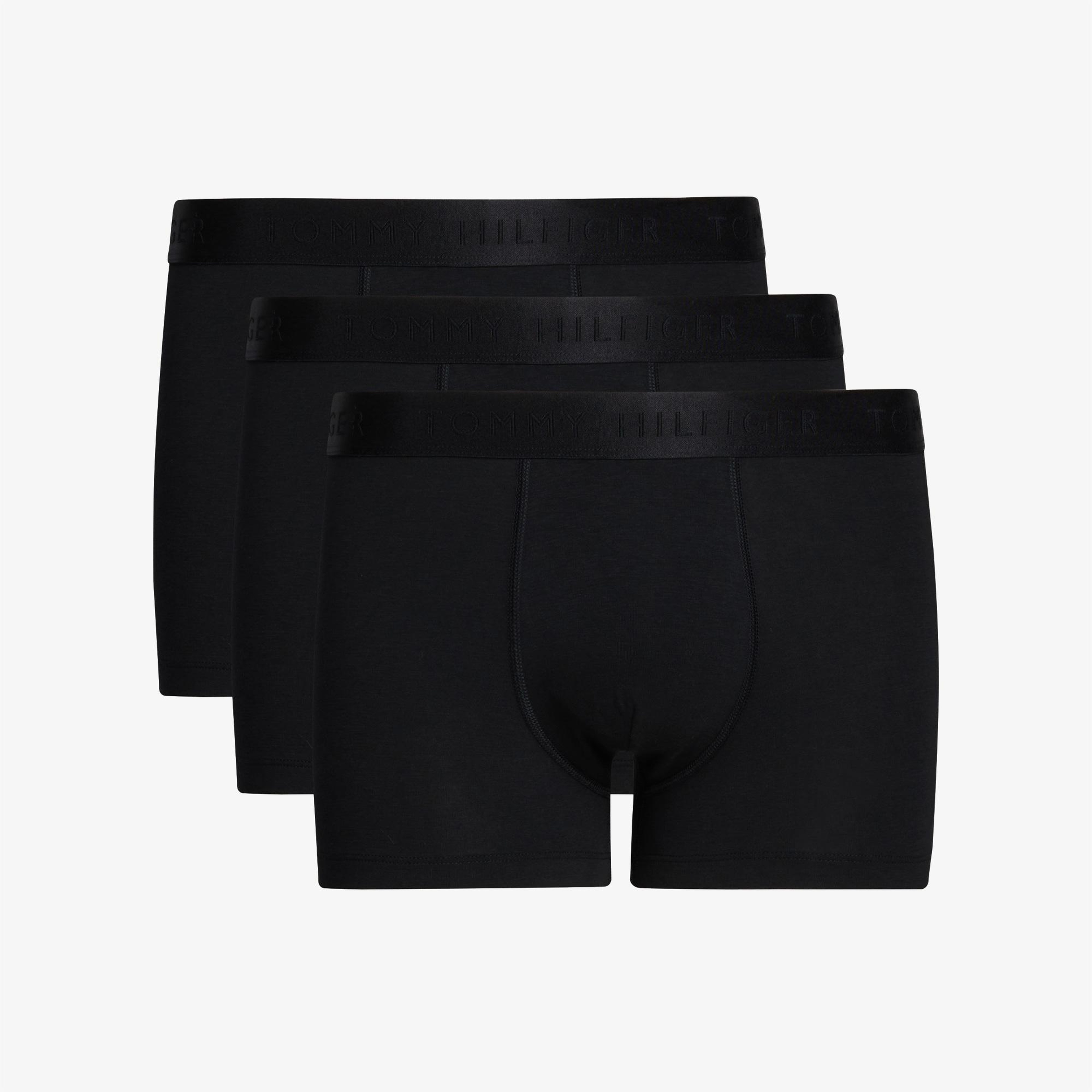 Tommy Hilfiger Trunk 3'lü Erkek Siyah Boxer