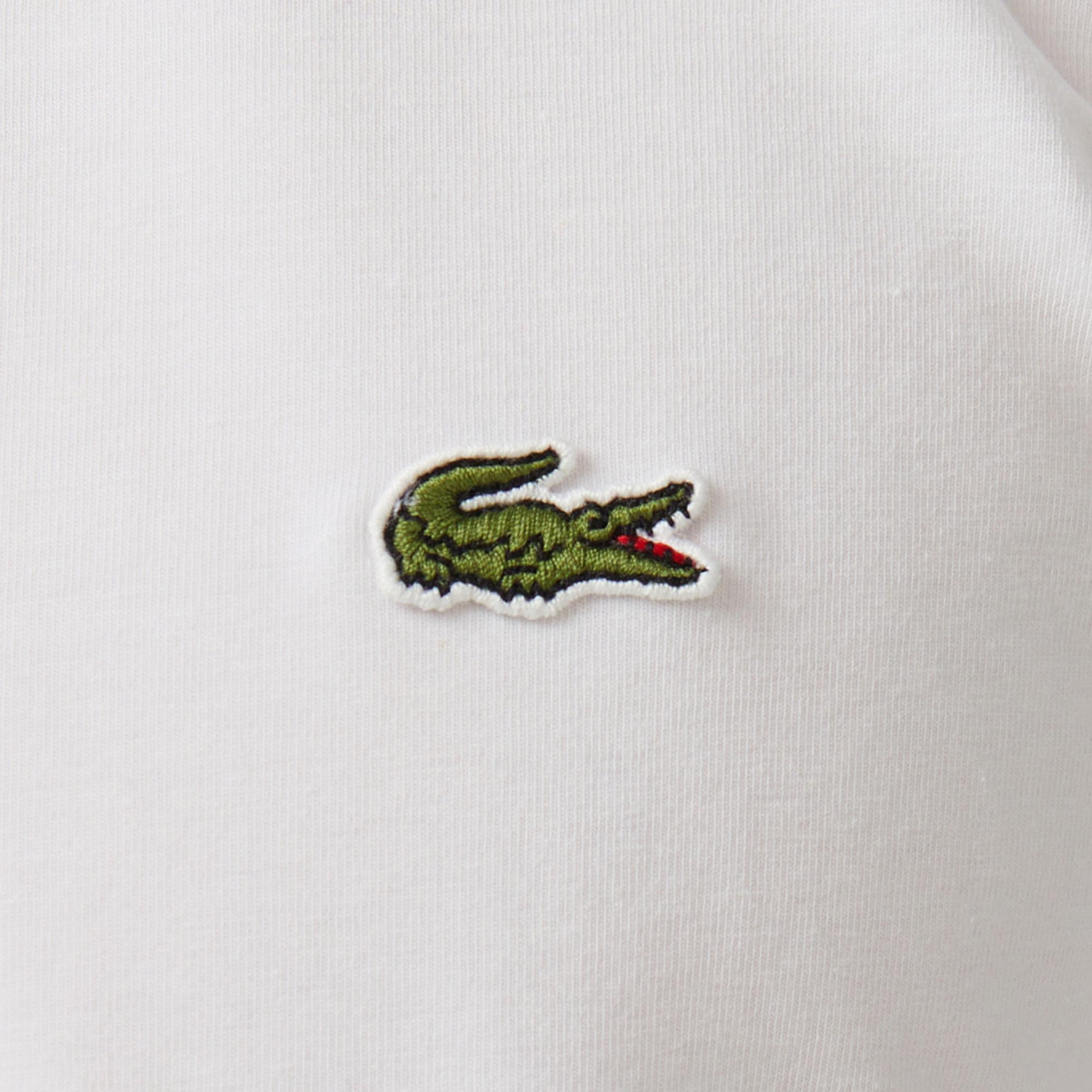 Lacoste Erkek Slim Fit Bisiklet Yaka Beyaz T-Shirt