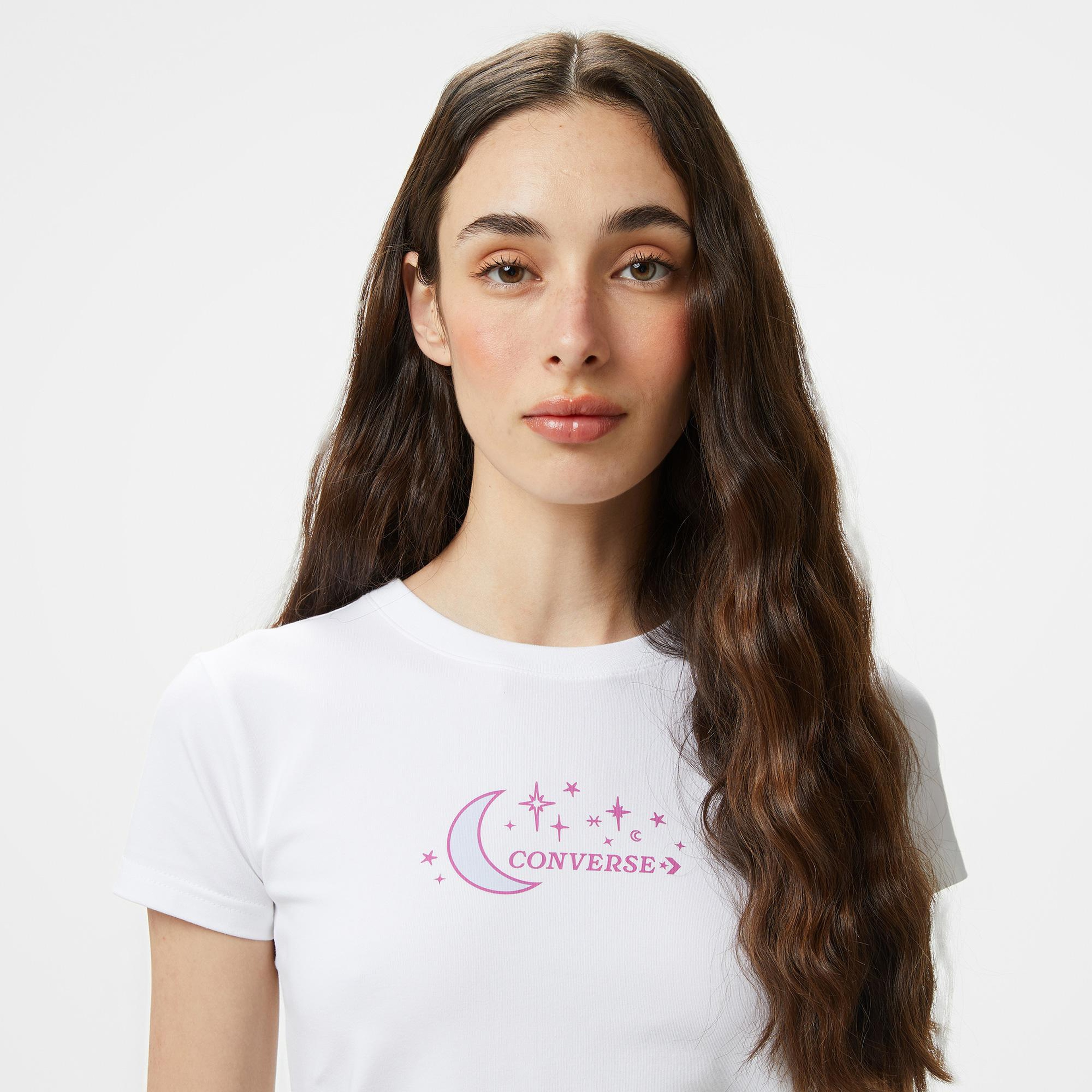 Converse Kadın Beyaz T-Shirt