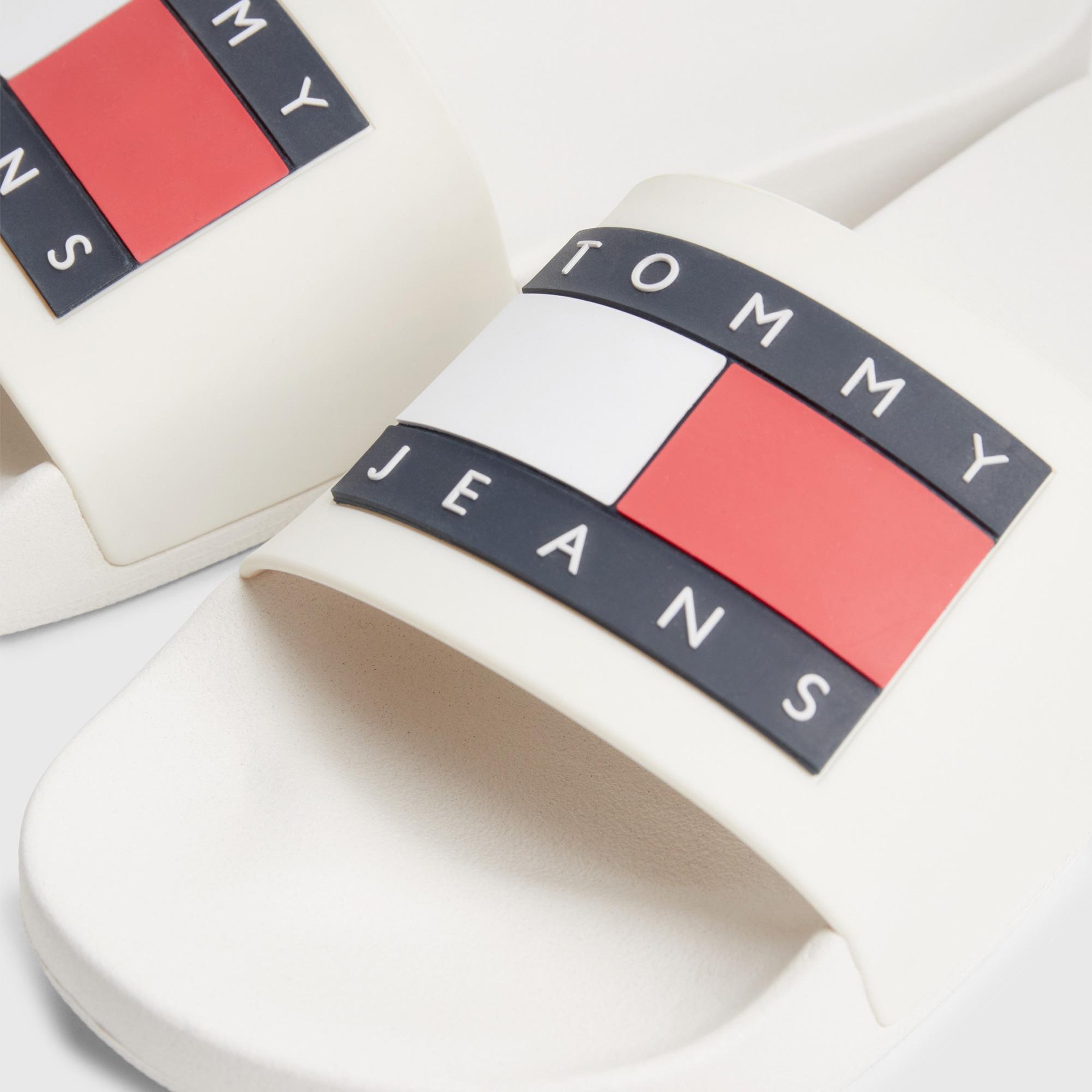 Tommy Hilfiger Aqua Erkek Beyaz Terlik