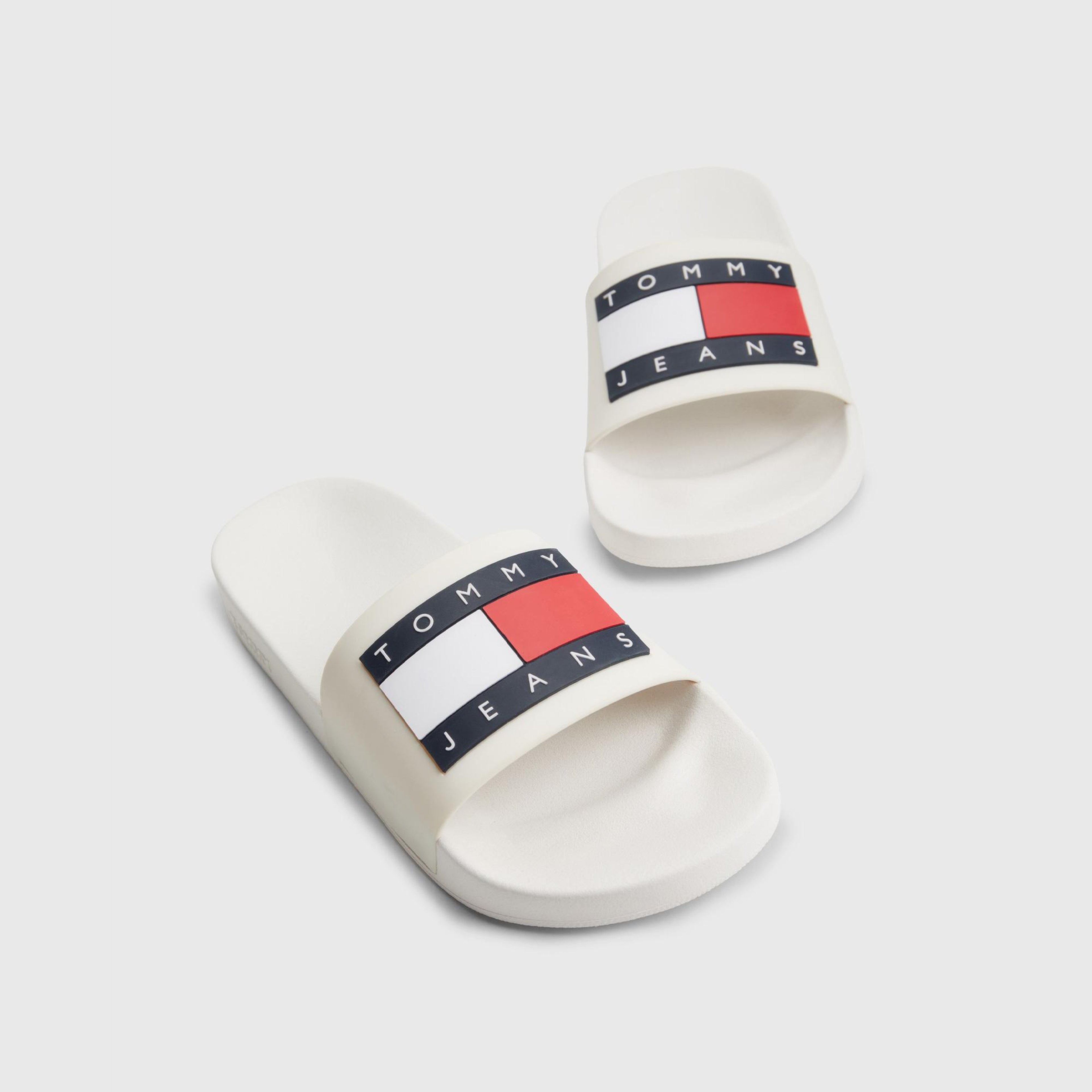 Tommy Hilfiger Aqua Erkek Beyaz Terlik