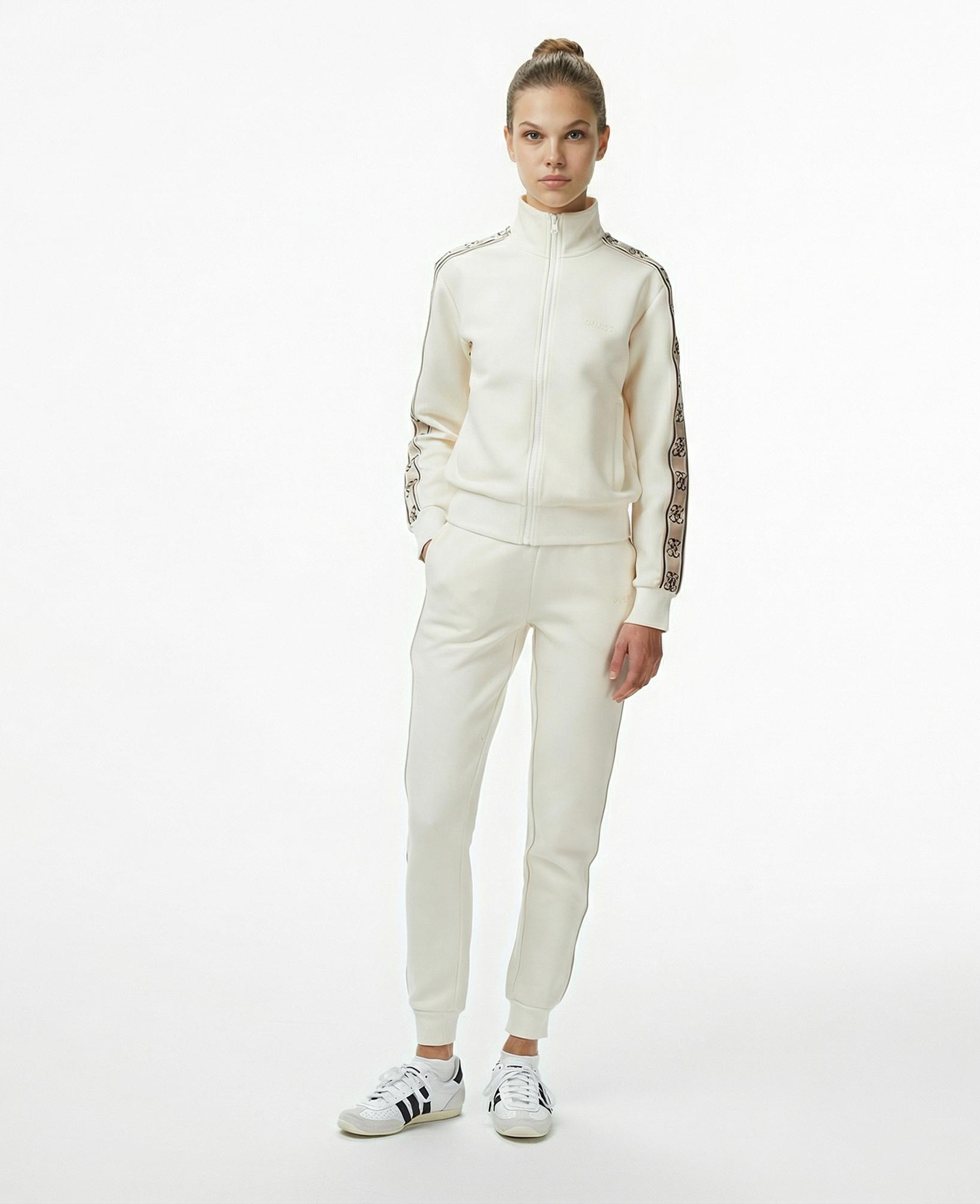 Guess Britney Kadın Beyaz Sweatshirt