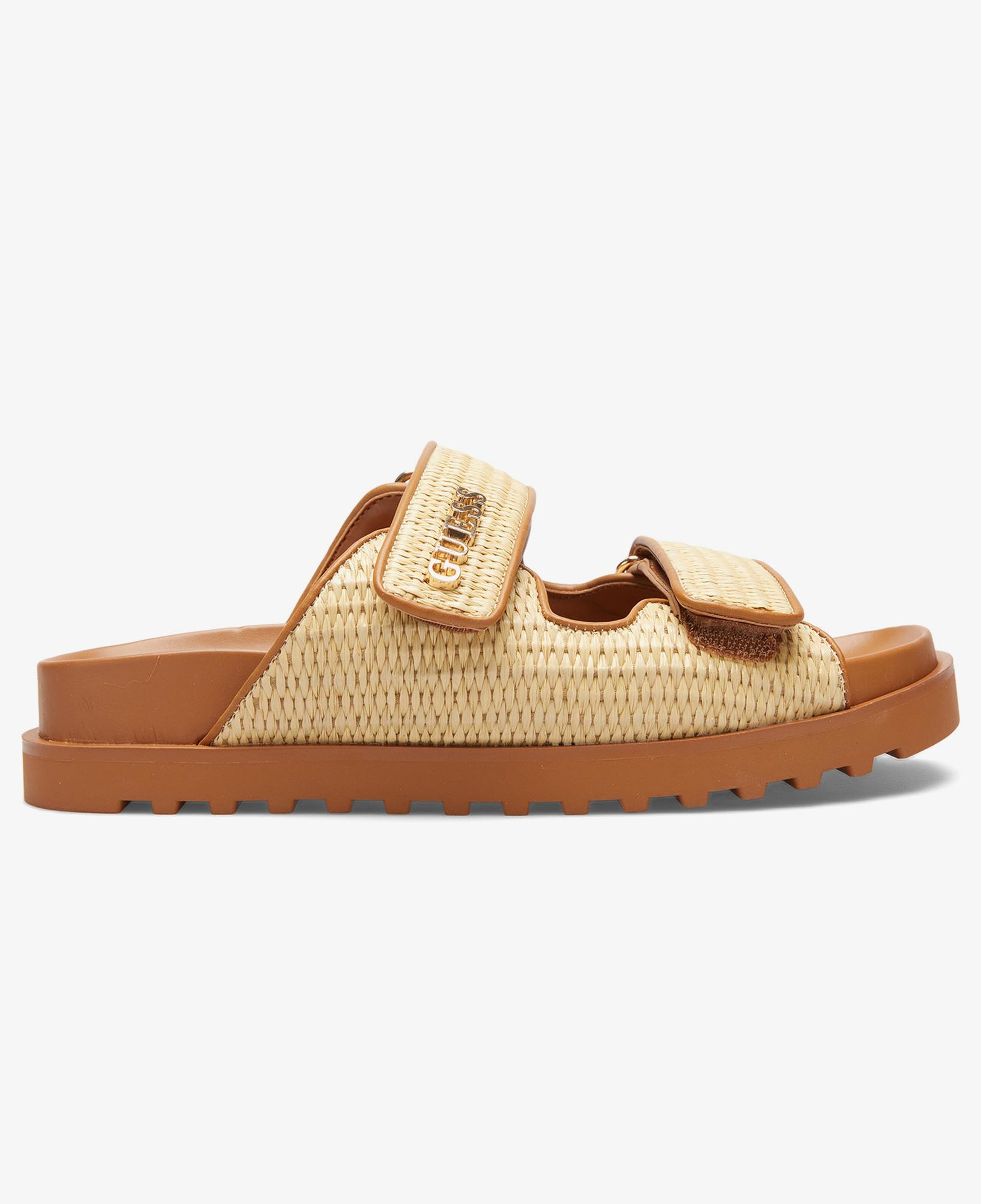 Guess Fadelizeide Printed Fabric Kadın Bej Terlik