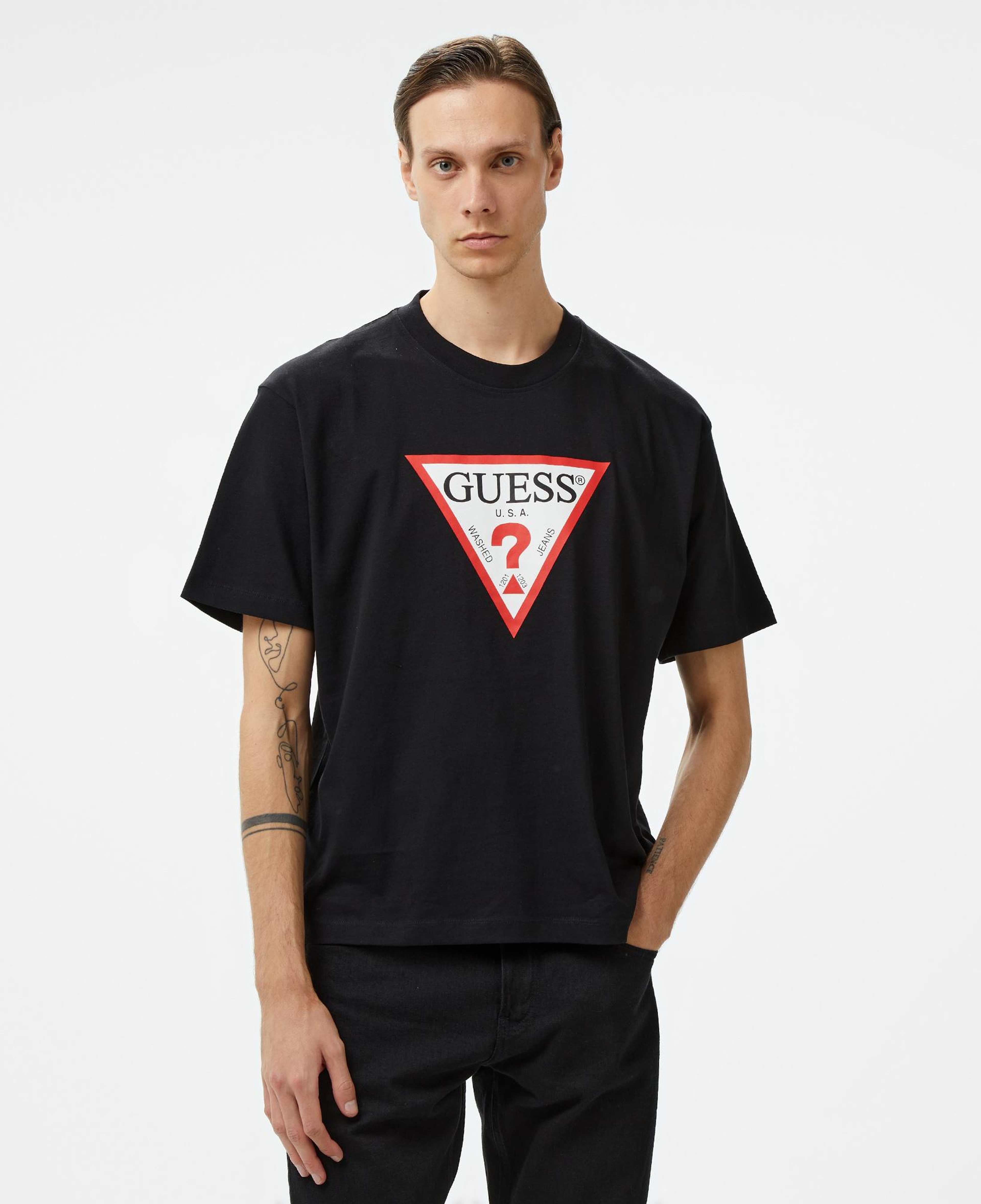 Guess Iconic Organic Heavy Erkek Siyah T-Shirt