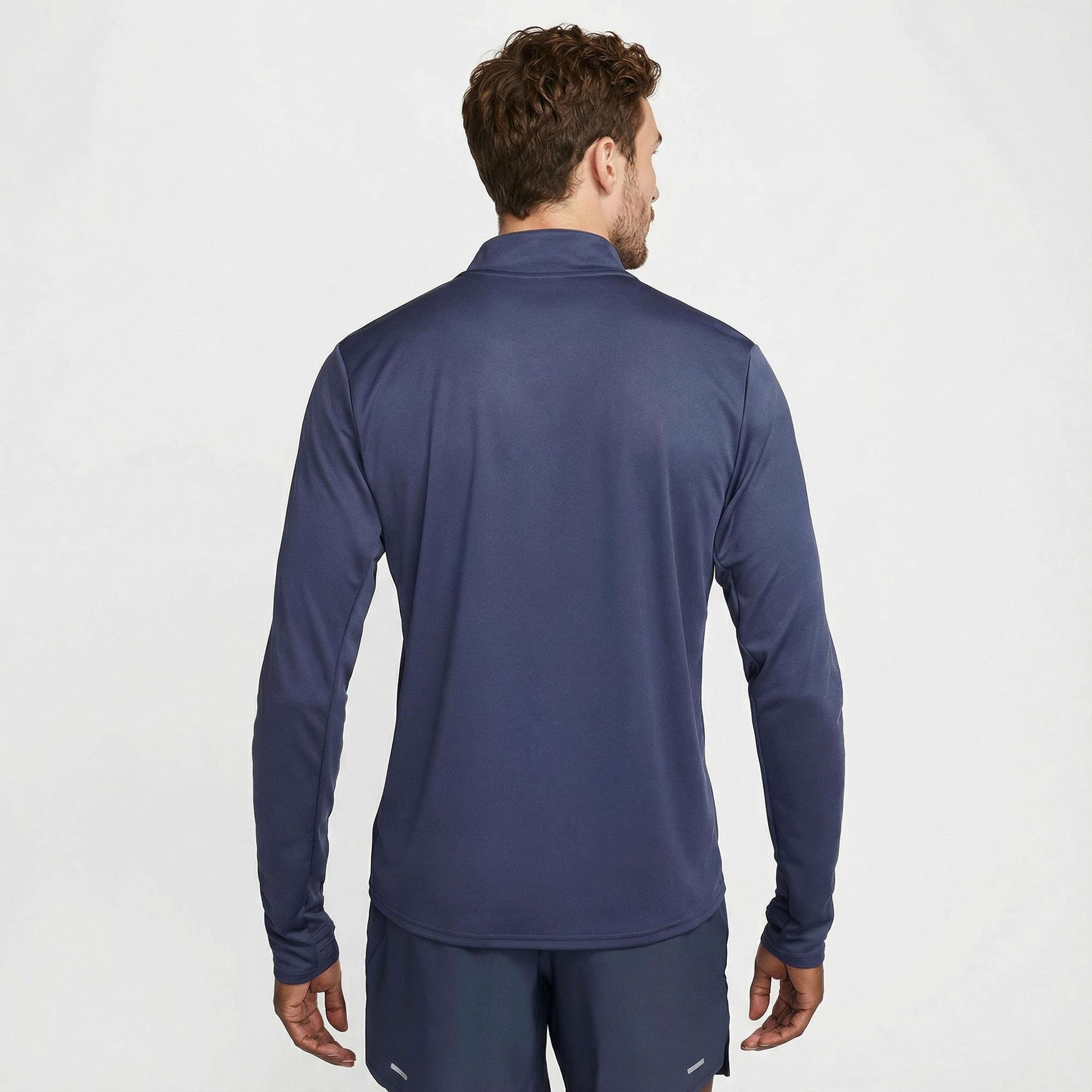 Nike Dri-Fit Pacer Erkek Mavi Uzun Kollu T-Shirt