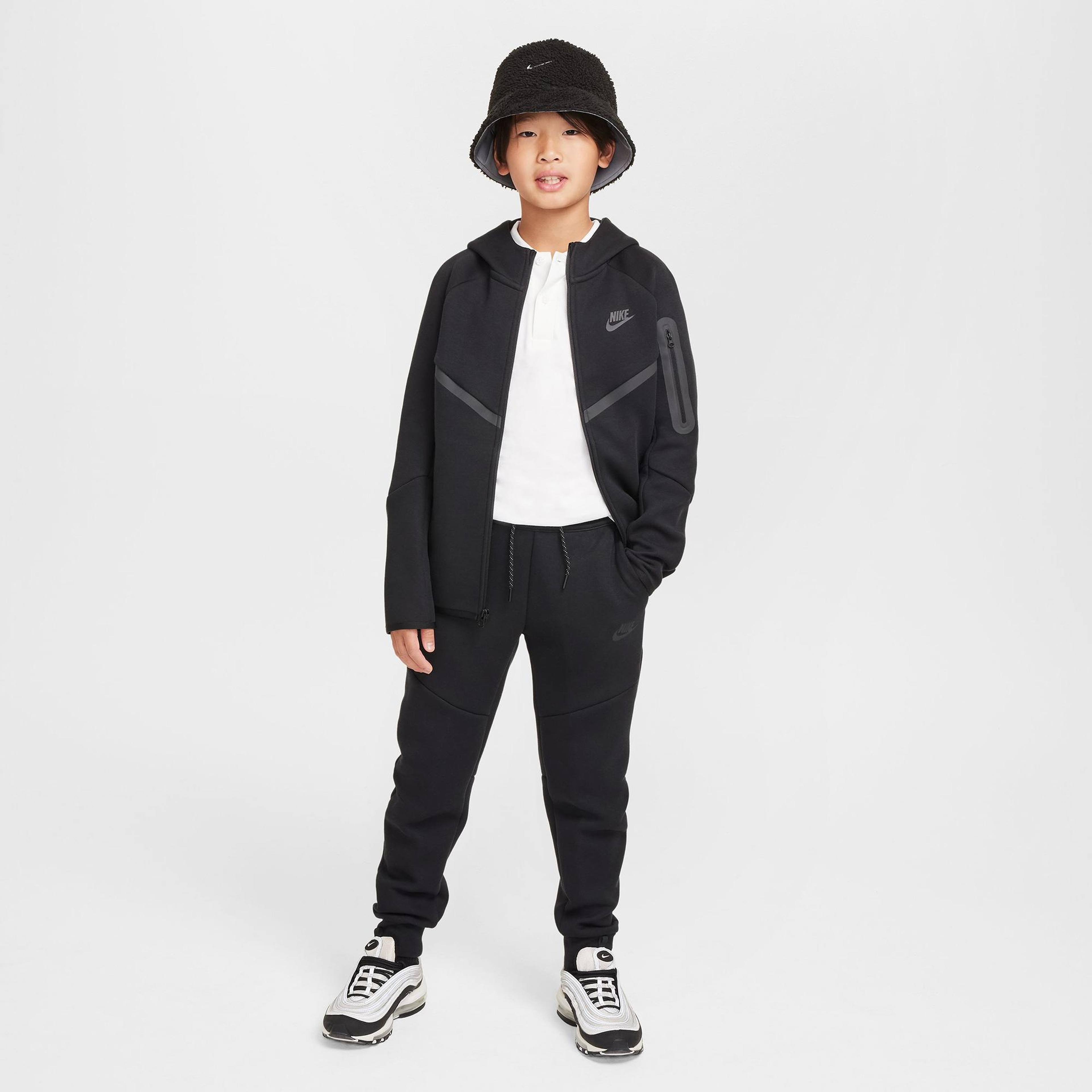 Nike Sportswear Tech Fleece Çocuk Siyah Eşofman Üstü