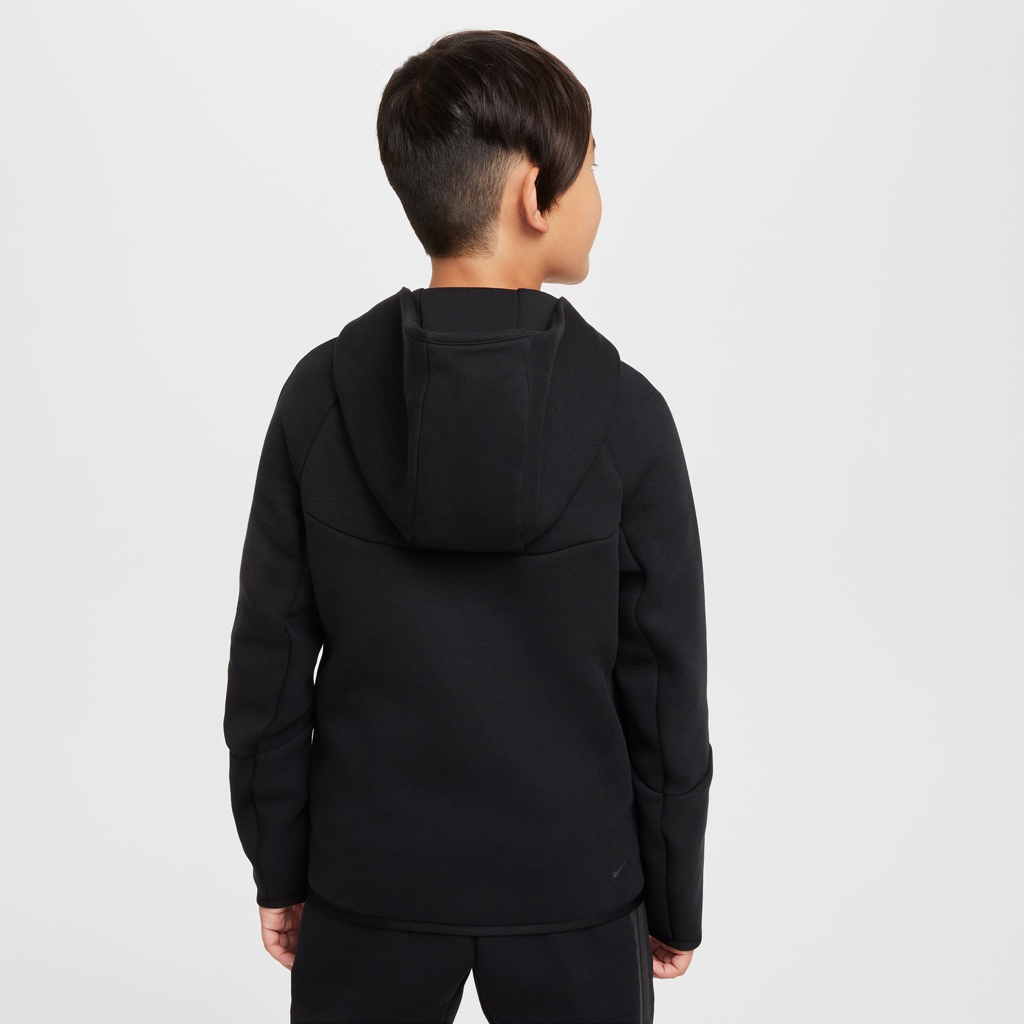 Nike Sportswear Tech Fleece Çocuk Siyah Eşofman Üstü