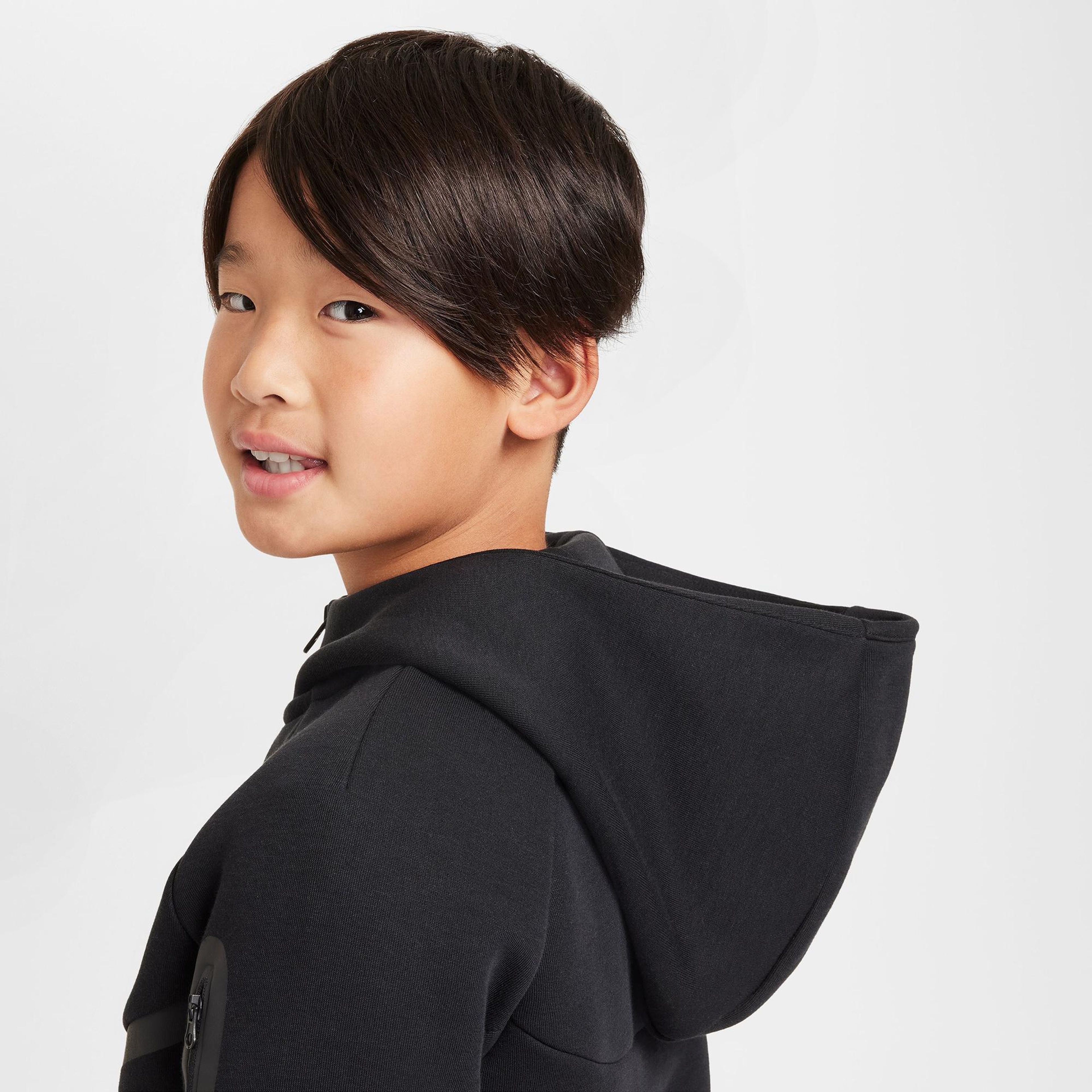 Nike Sportswear Tech Fleece Çocuk Siyah Eşofman Üstü