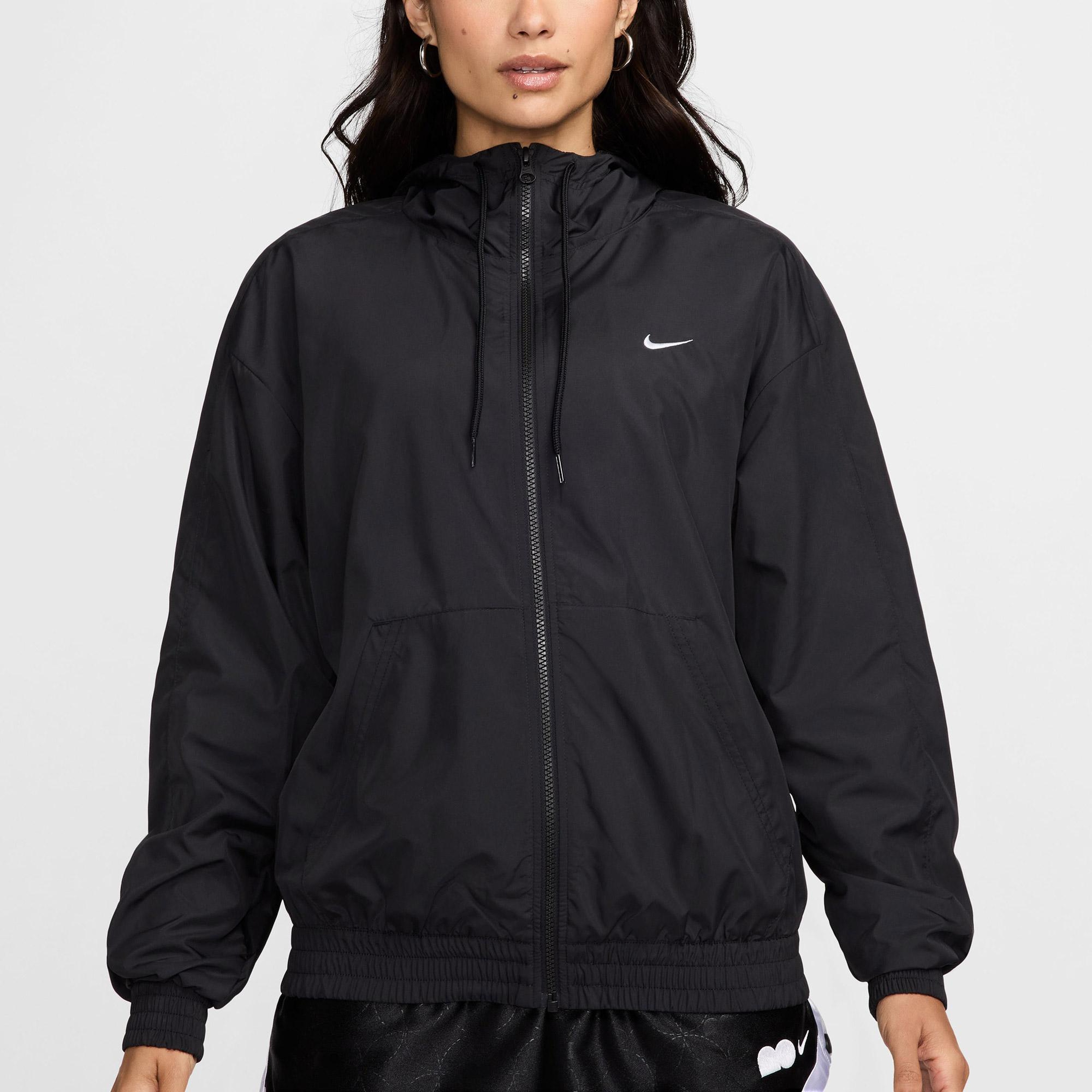 Nike Sportswear Classic Woven Kadın Siyah Ceket
