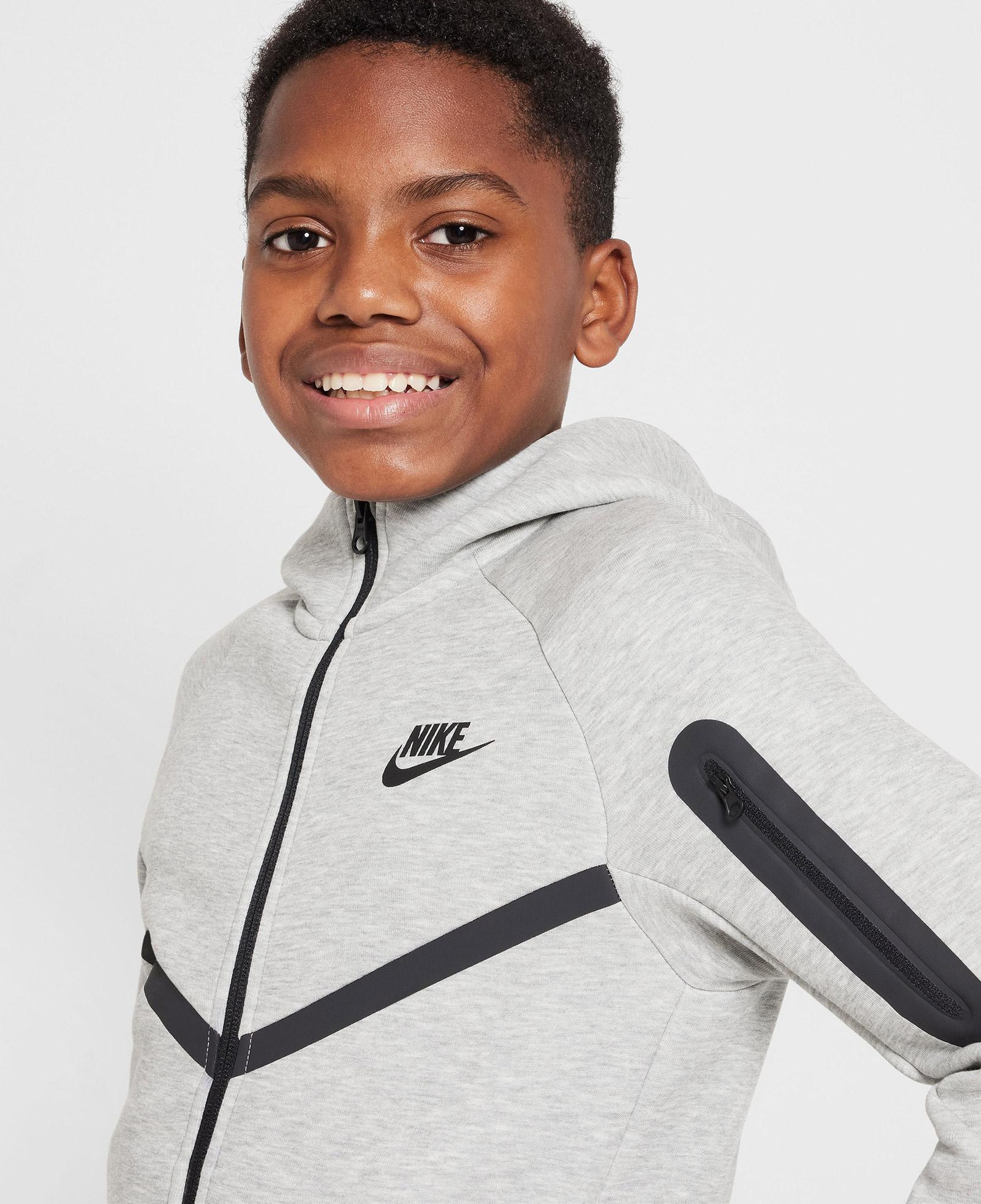 Nike Sportswear Tech Fleece Çocuk Gri Eşofman Üstü