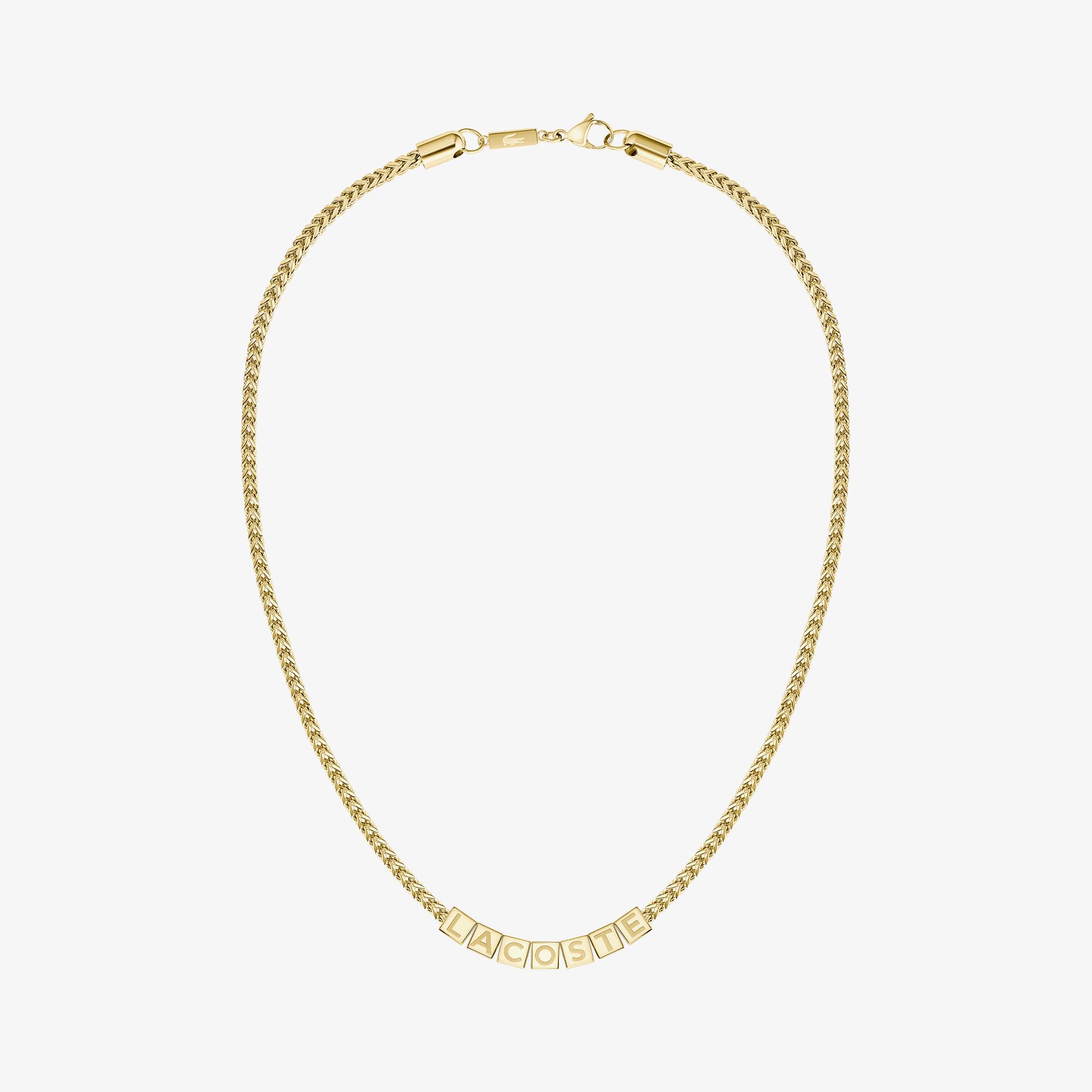 Lacoste Script Erkek Sarı Kolye