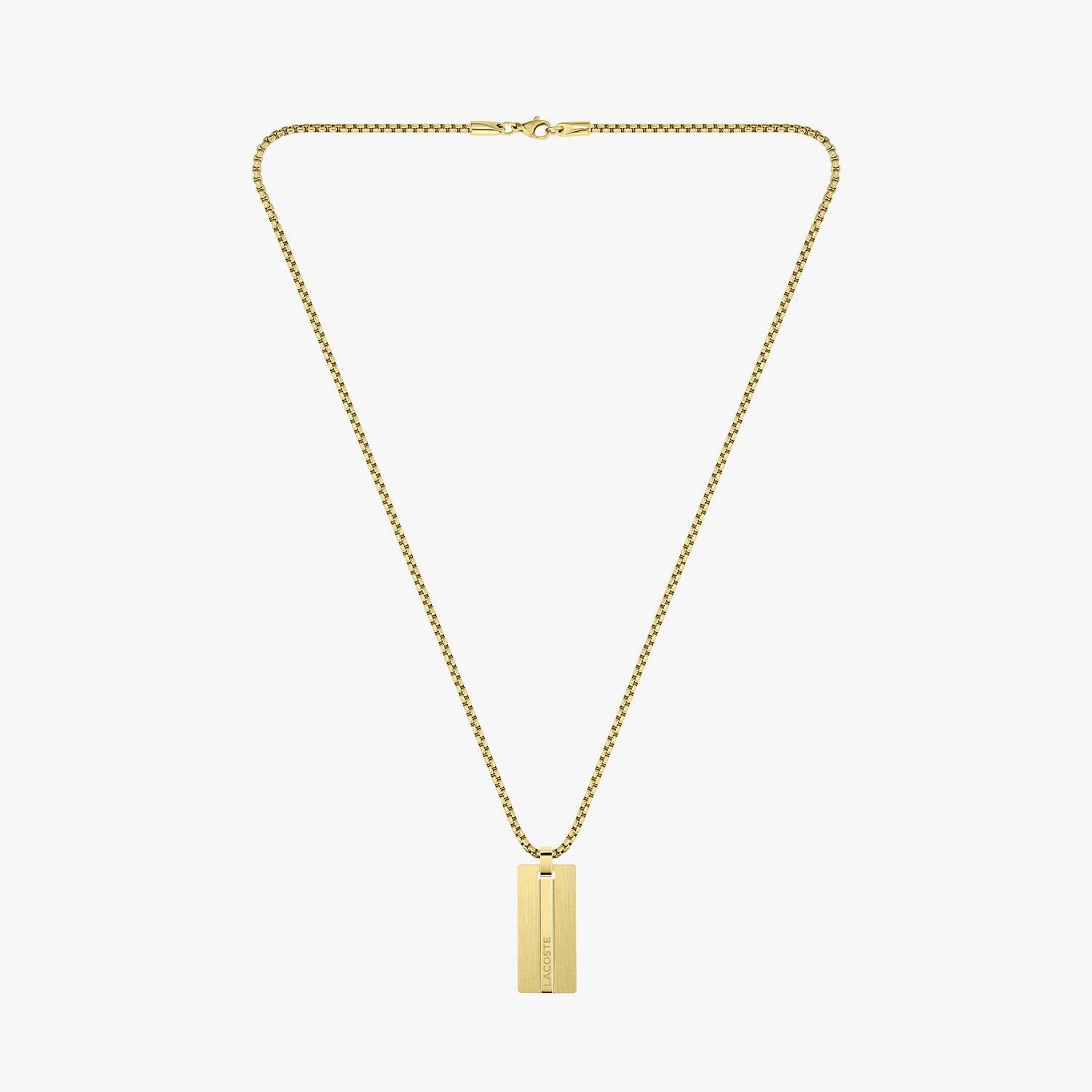 Lacoste Adventurer Erkek Sarı Kolye