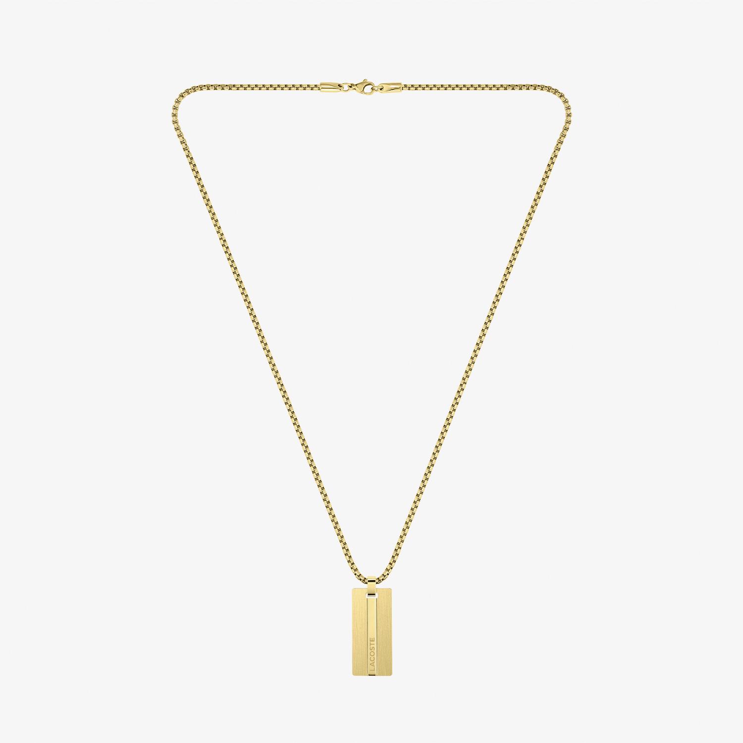Lacoste Adventurer Erkek Sarı Kolye