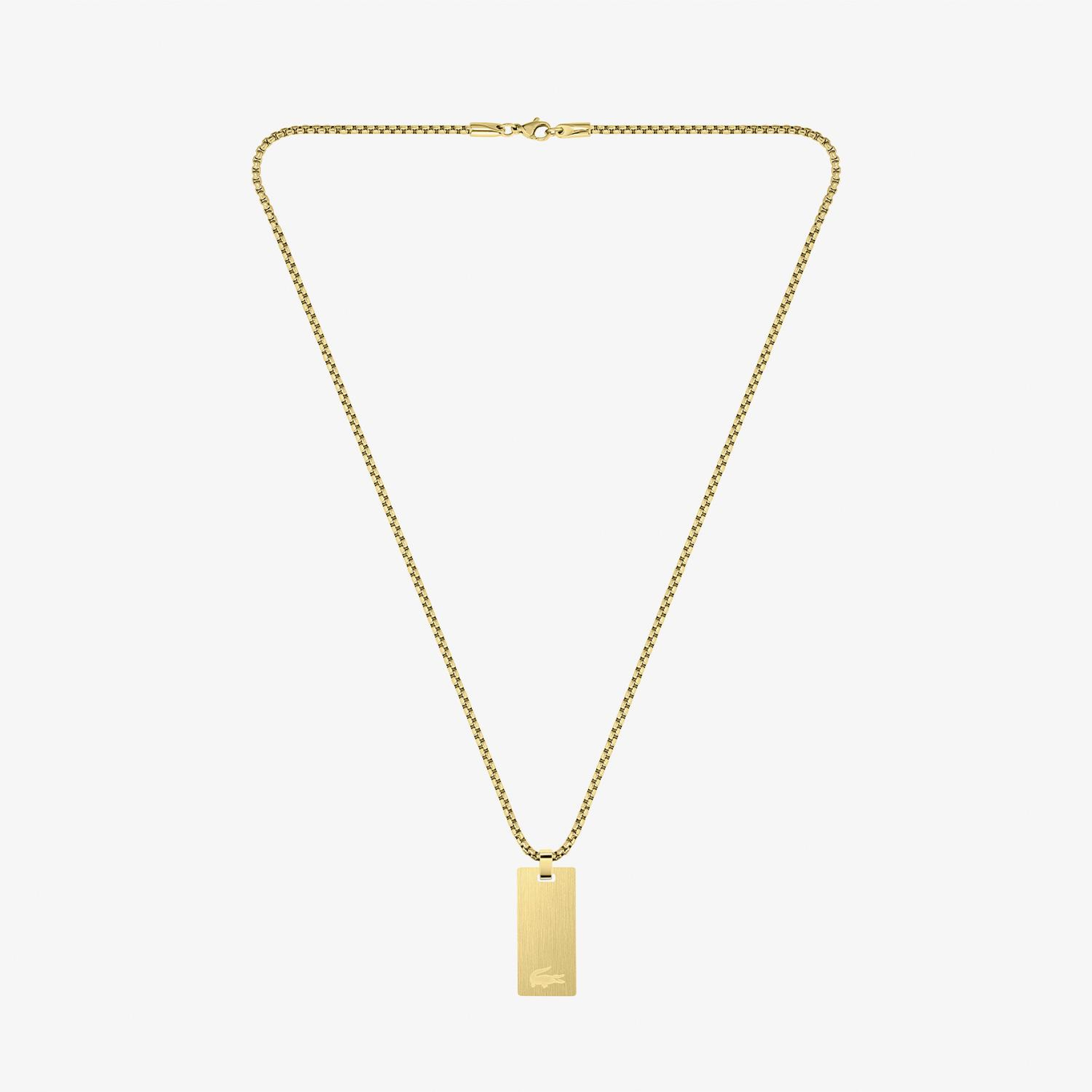 Lacoste Adventurer Erkek Sarı Kolye