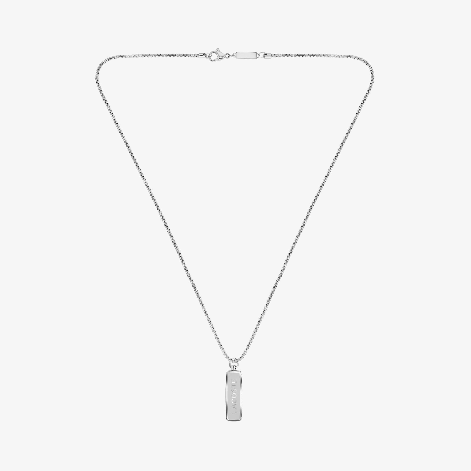 Lacoste District Erkek Gri Kolye