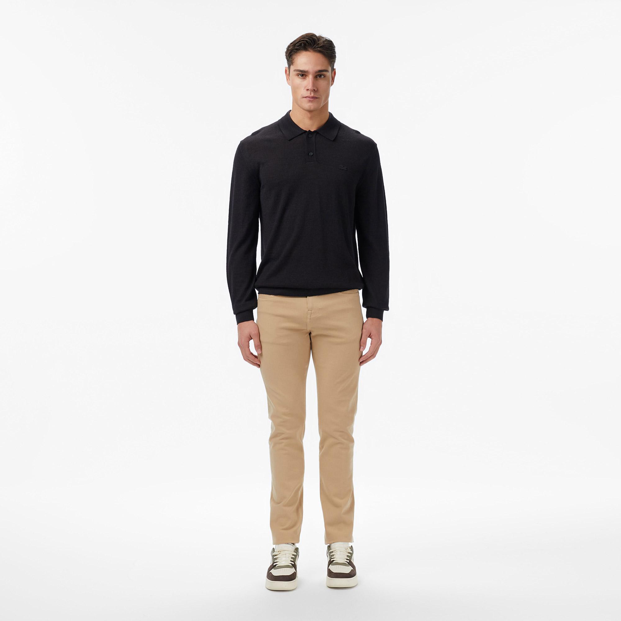 Lacoste Erkek Slim Fit Bej Jean Pantolon