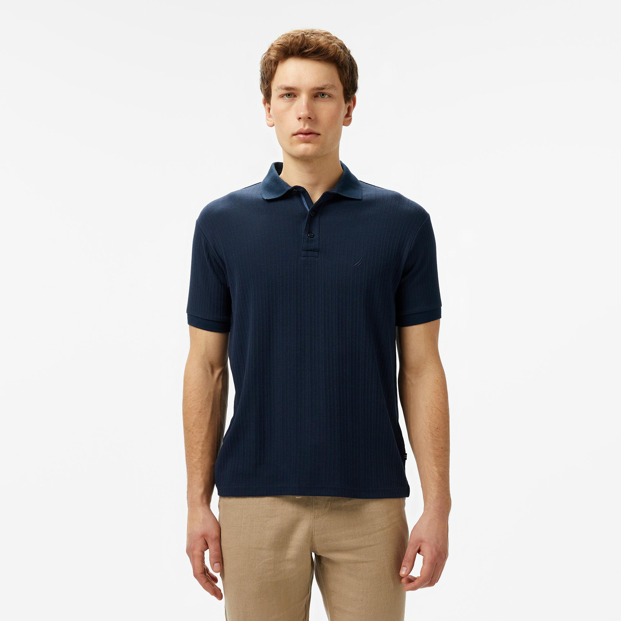 Nautica Erkek Lacivert Regular Fit Polo Yaka T-Shirt