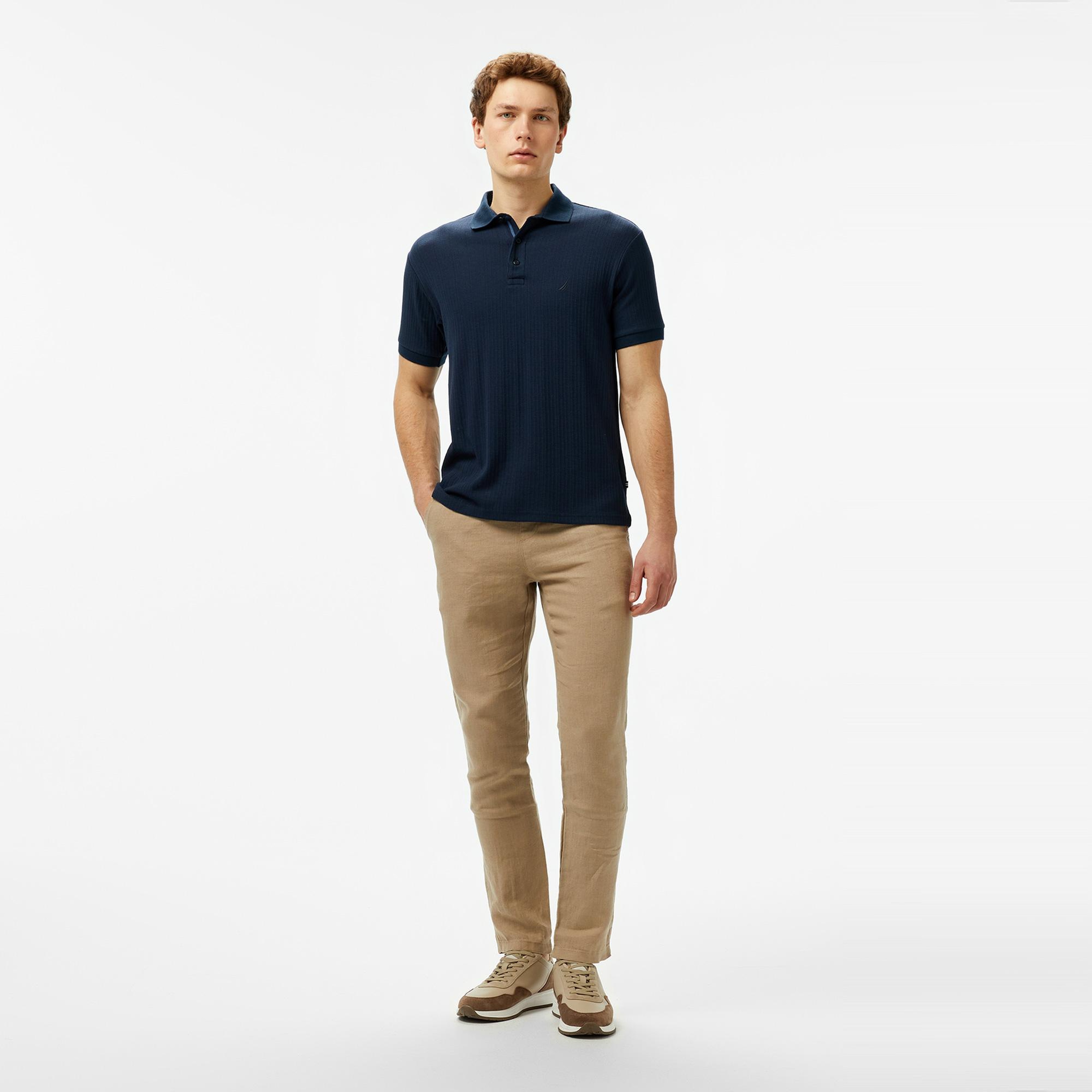 Nautica Erkek Lacivert Regular Fit Polo Yaka T-Shirt