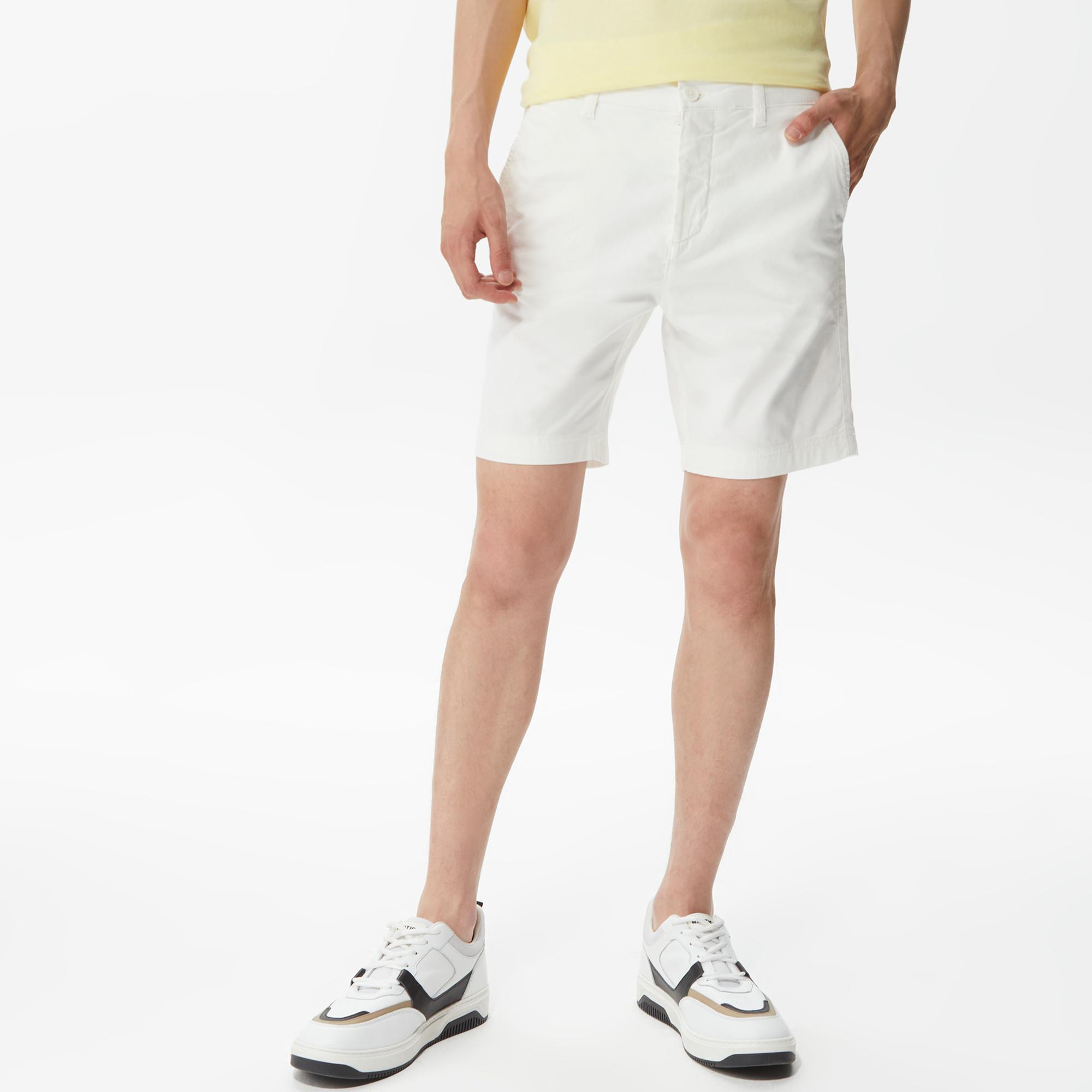 Nautica Erkek Beyaz Slim Fit Şort