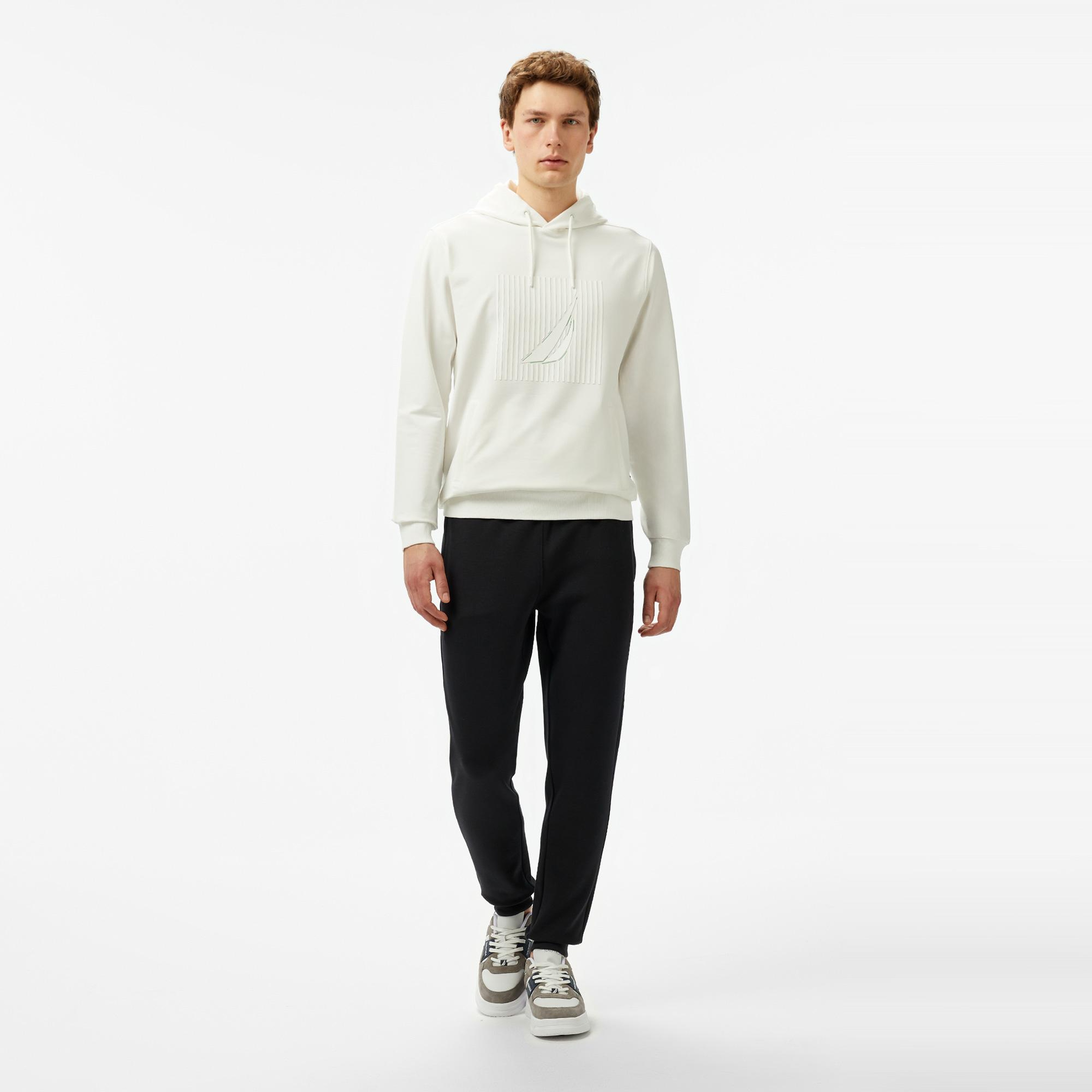 Nautica Erkek Krem Rengi Regular Fit Sweatshirt