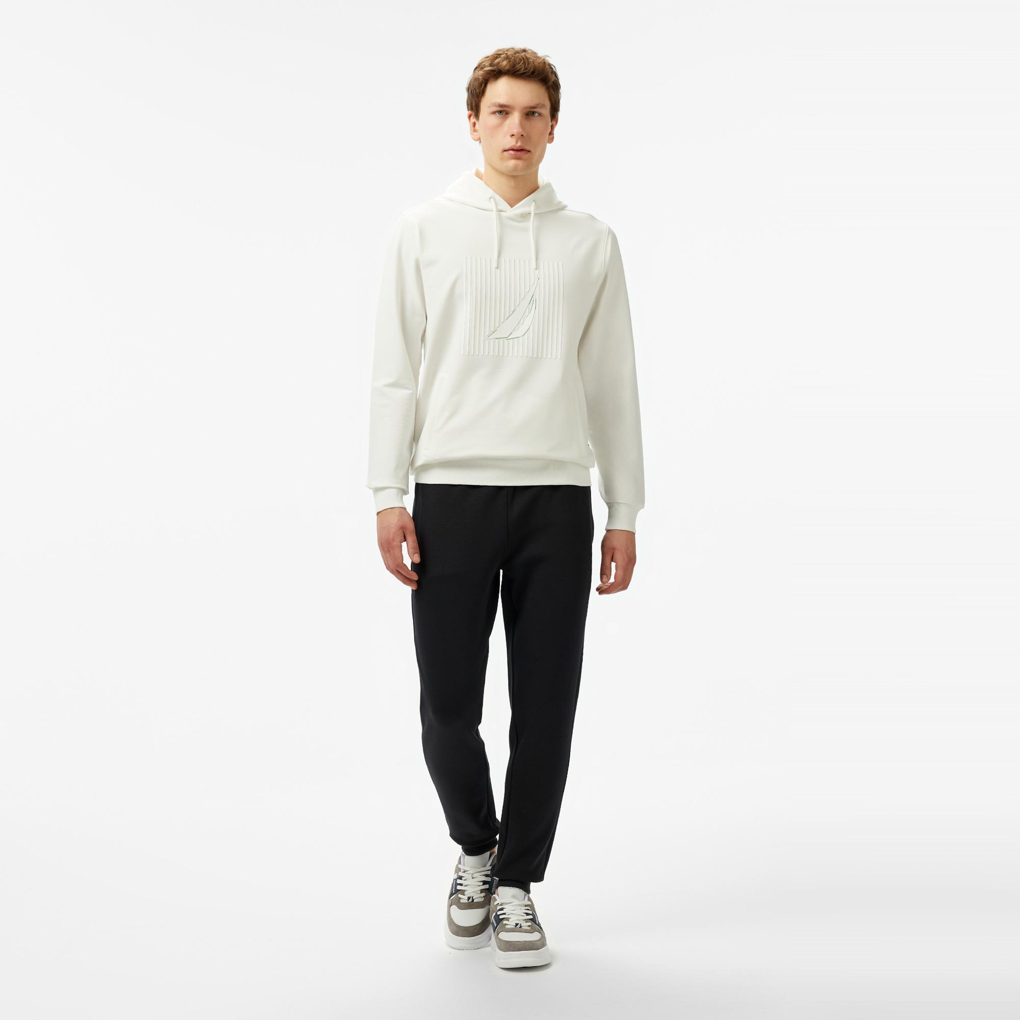 Nautica Erkek Krem Rengi Regular Fit Sweatshirt