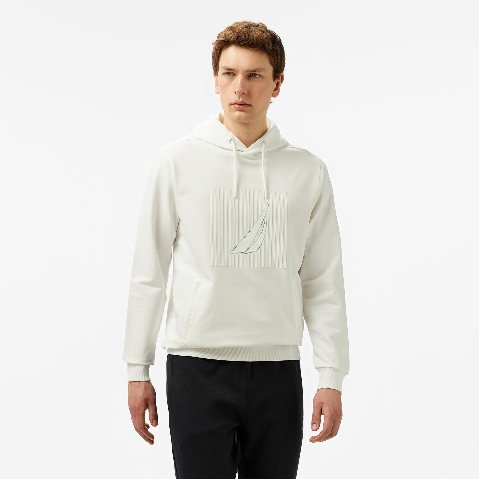 Nautica Erkek Krem Rengi Regular Fit Sweatshirt