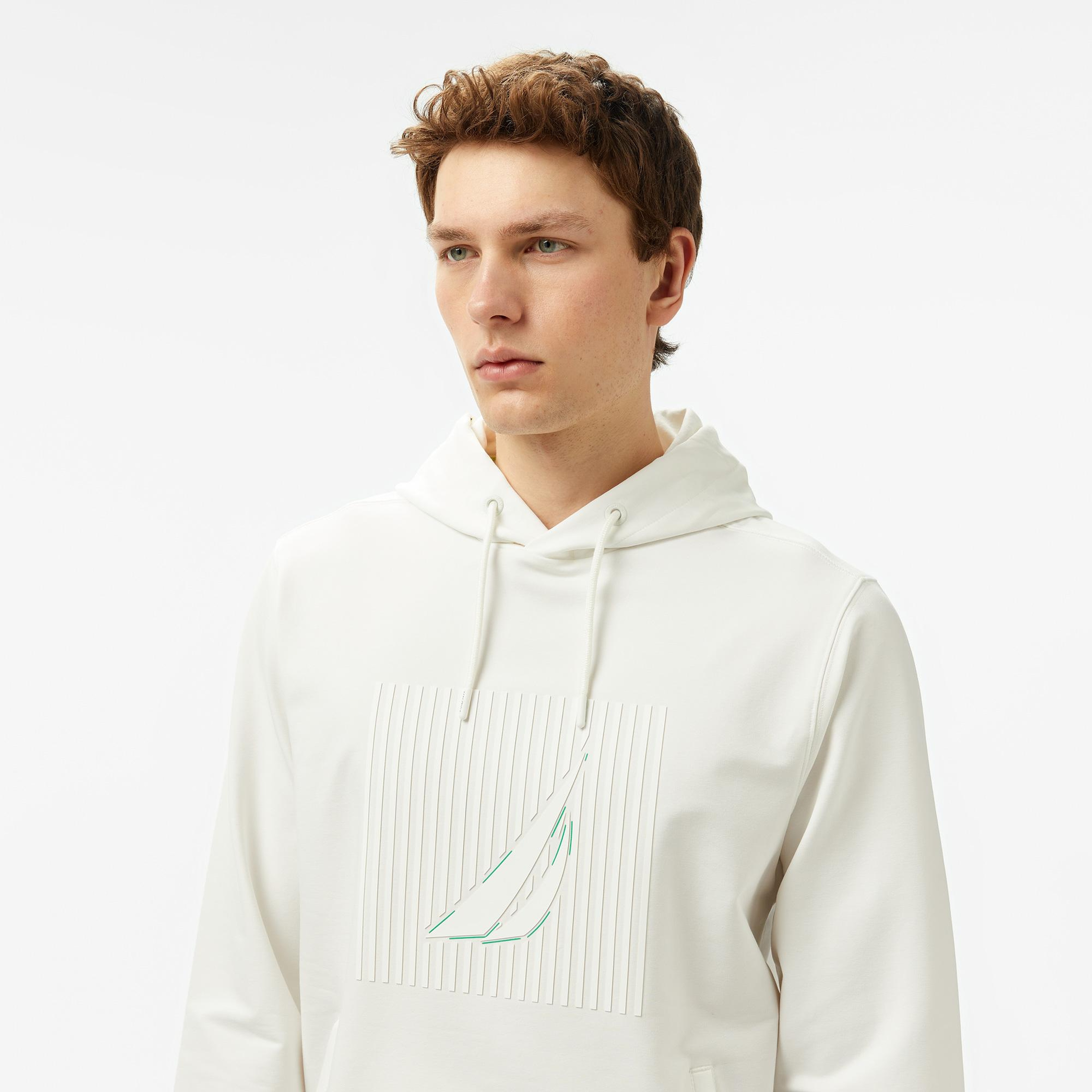 Nautica Erkek Krem Rengi Regular Fit Sweatshirt