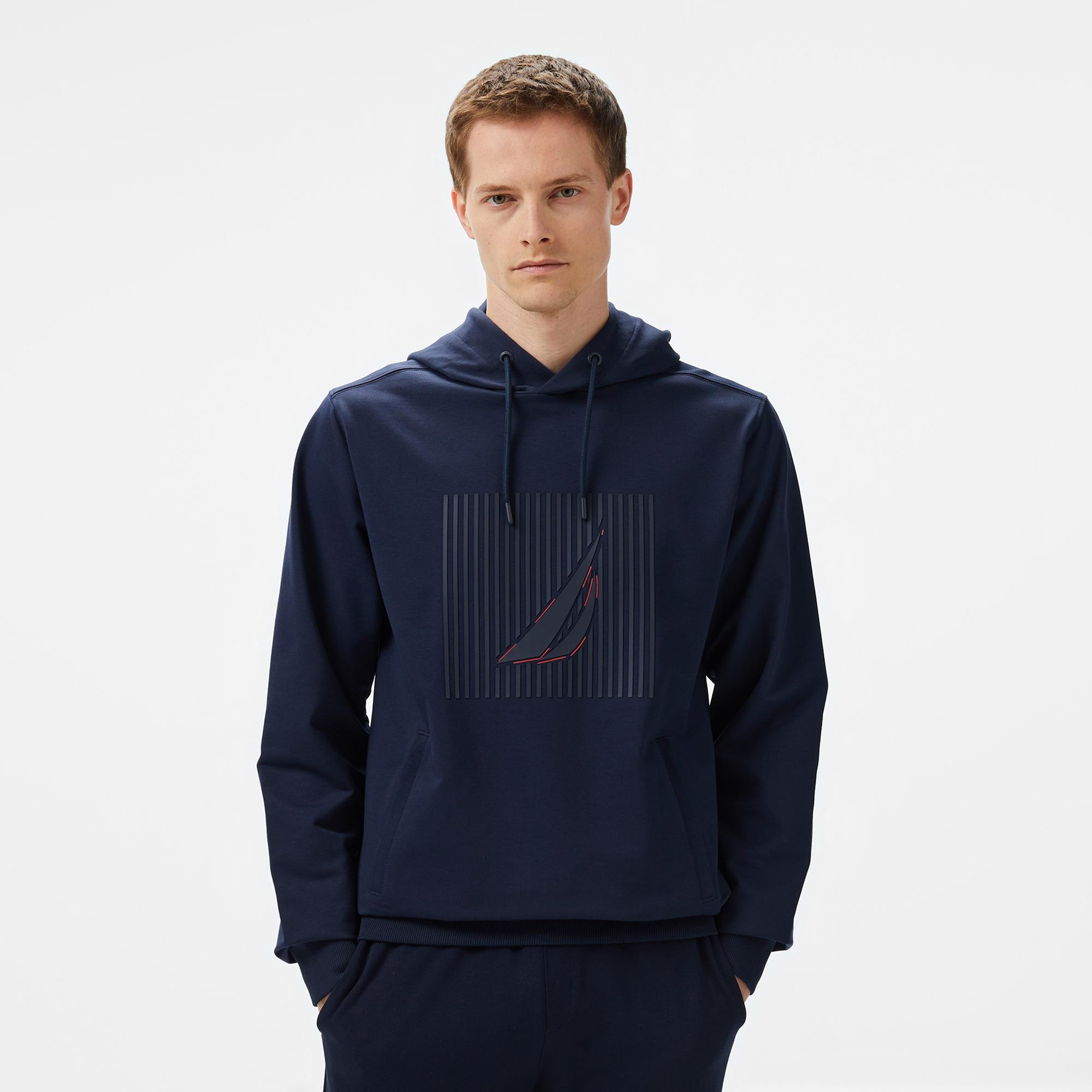 Nautica Erkek Lacivert Regular Fit Sweatshirt