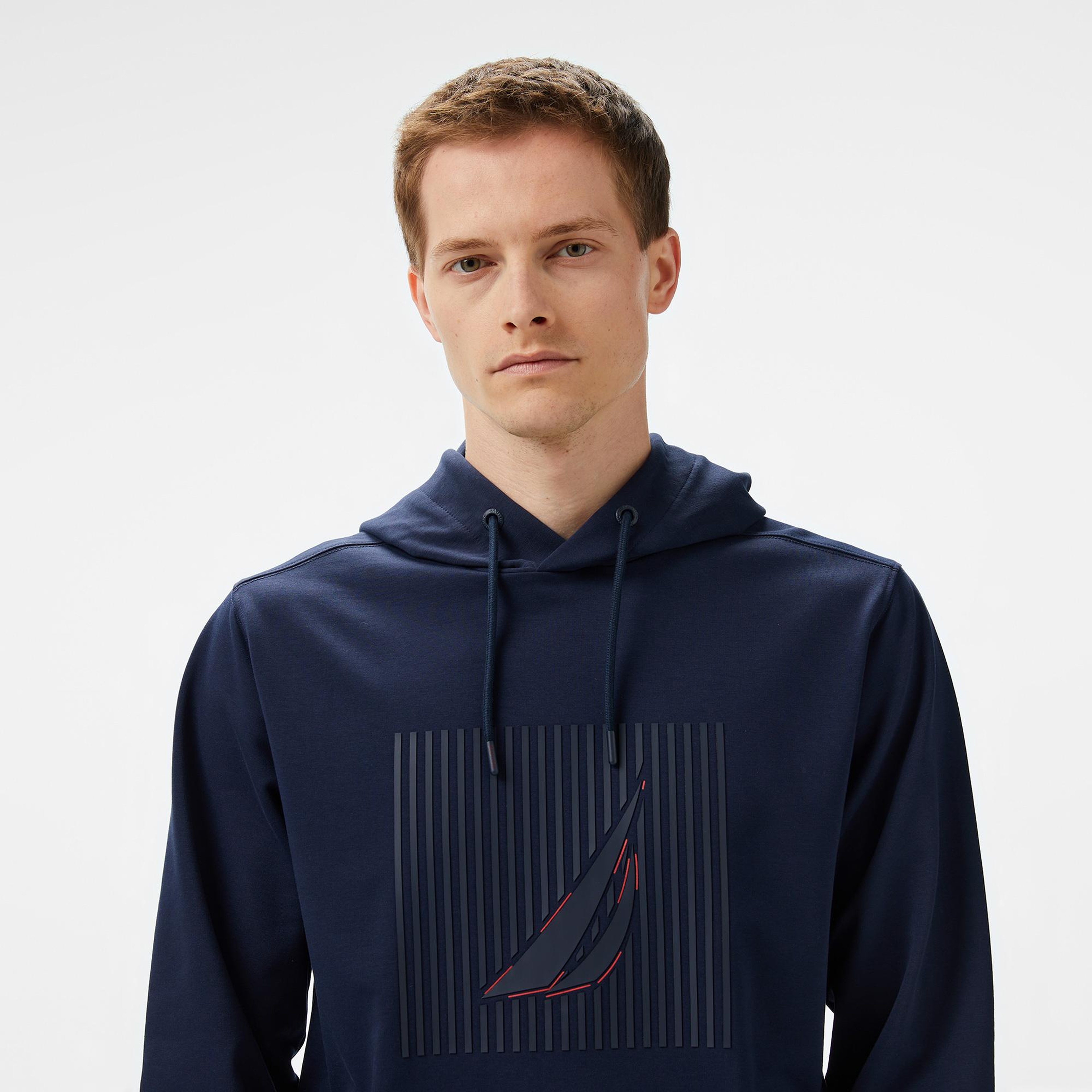 Nautica Erkek Lacivert Regular Fit Sweatshirt
