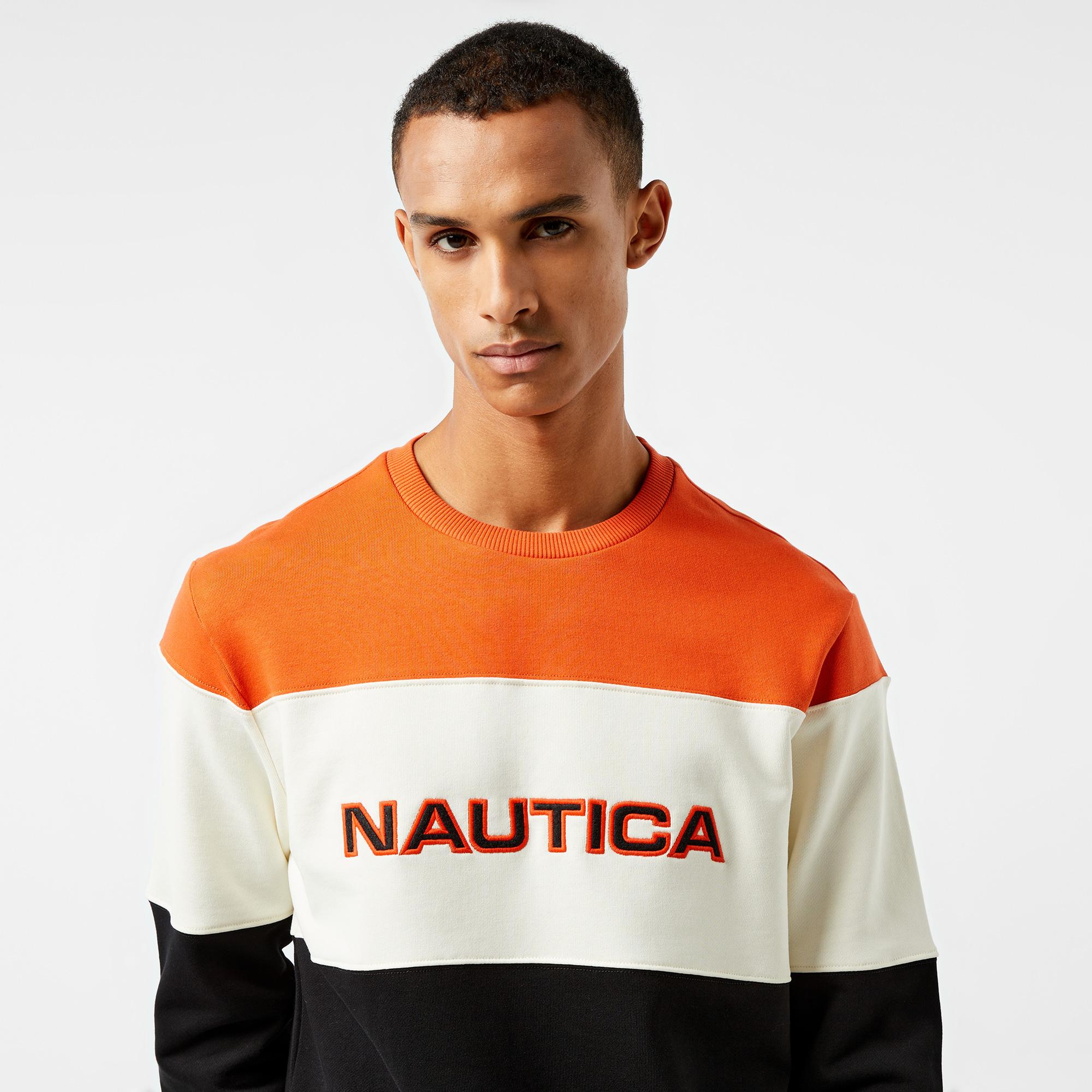 Nautica Erkek Turuncu Regular Fit Sweatshirt