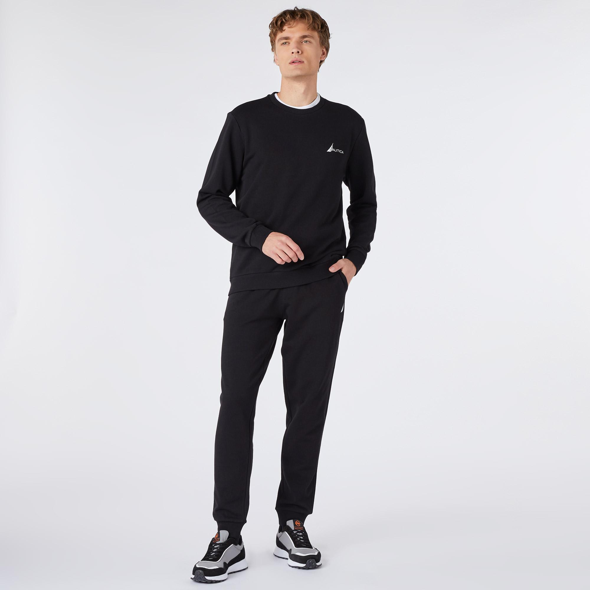 Nautica Erkek Siyah Standart Fit Eşofman Altı