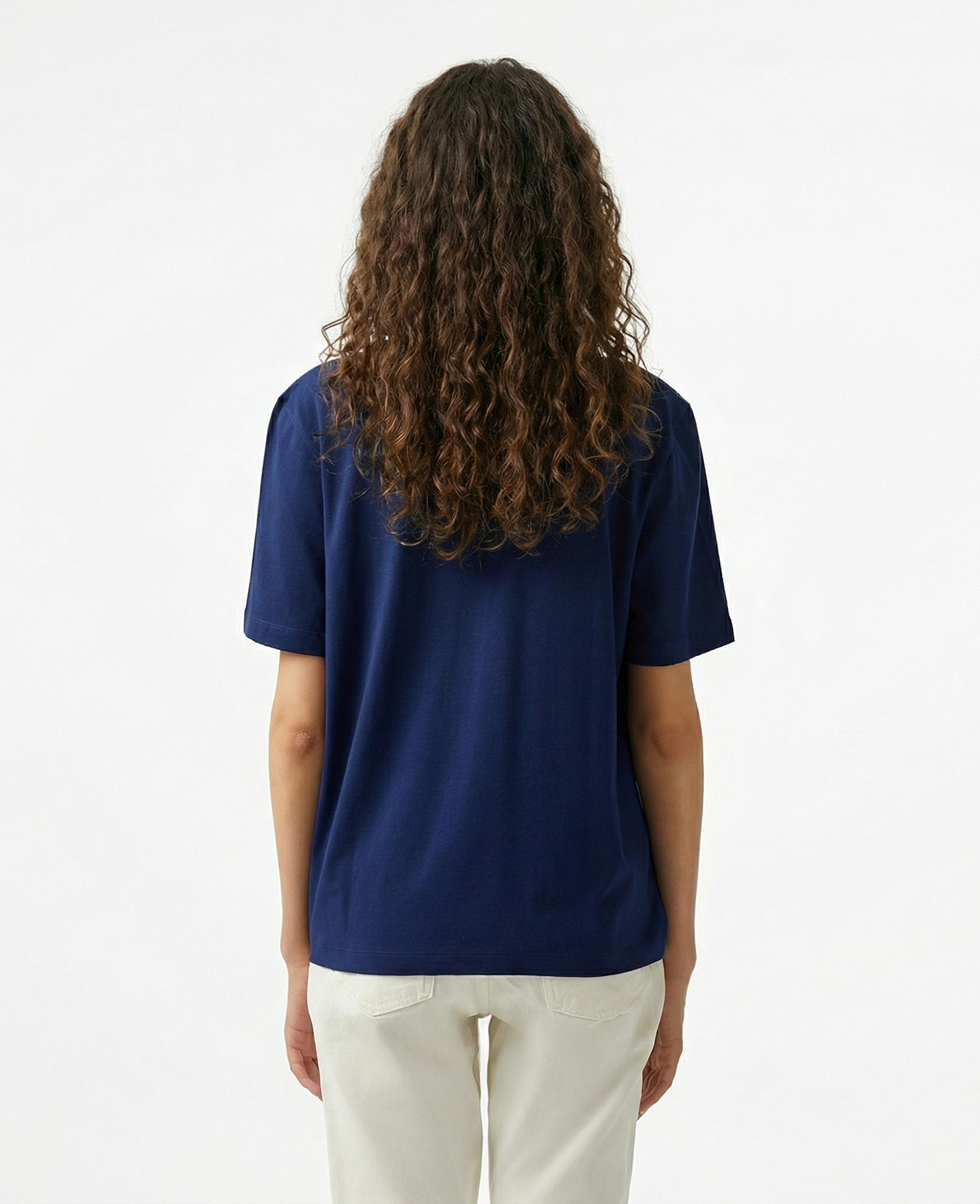 Nautica Kadın Lacivert Regular Fit T-Shirt