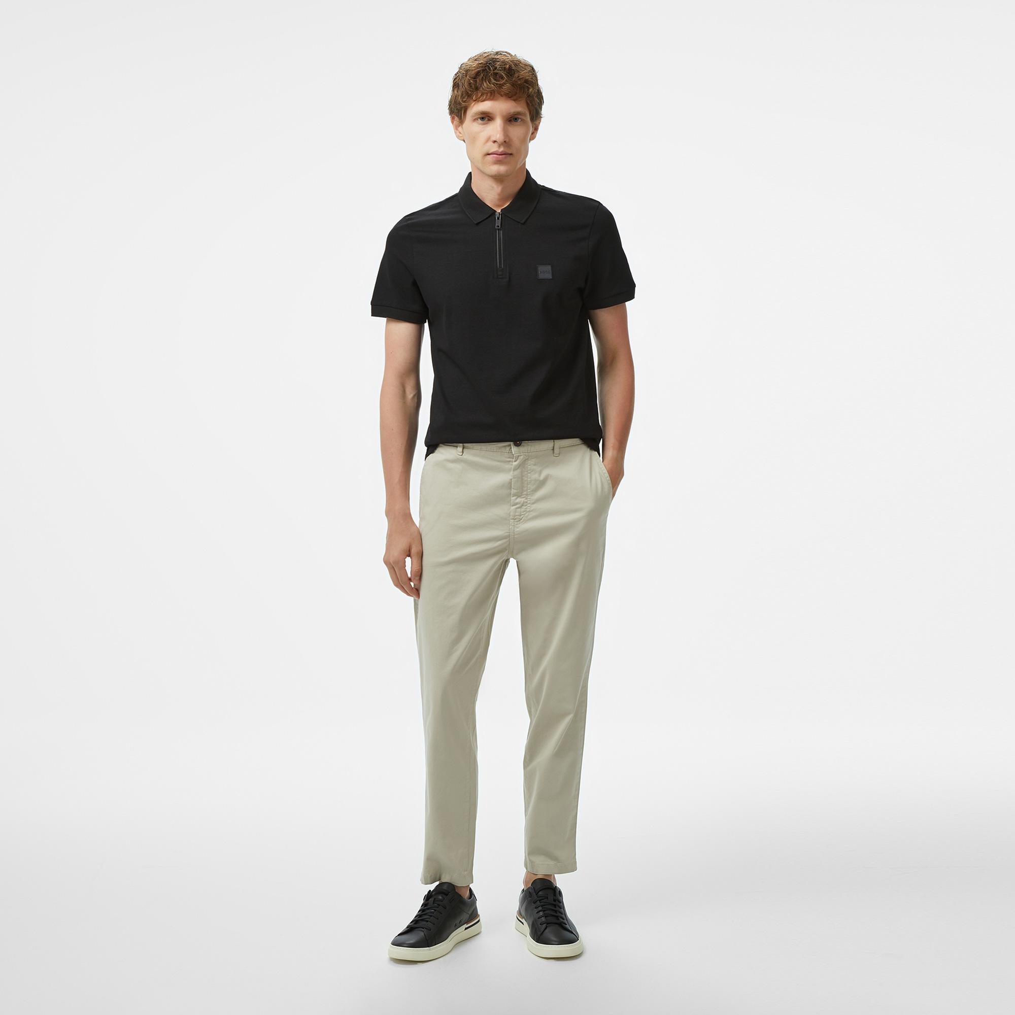 Boss Passerzip Erkek Siyah Polo