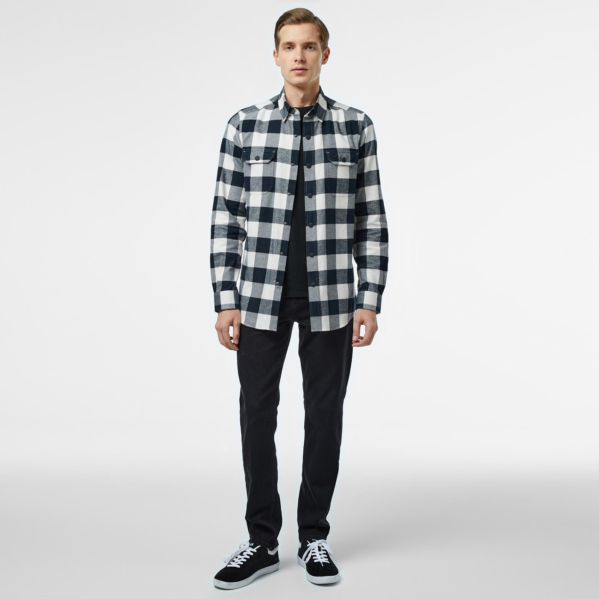 Lacoste Erkek Regular Fit Siyah Jean Pantolon