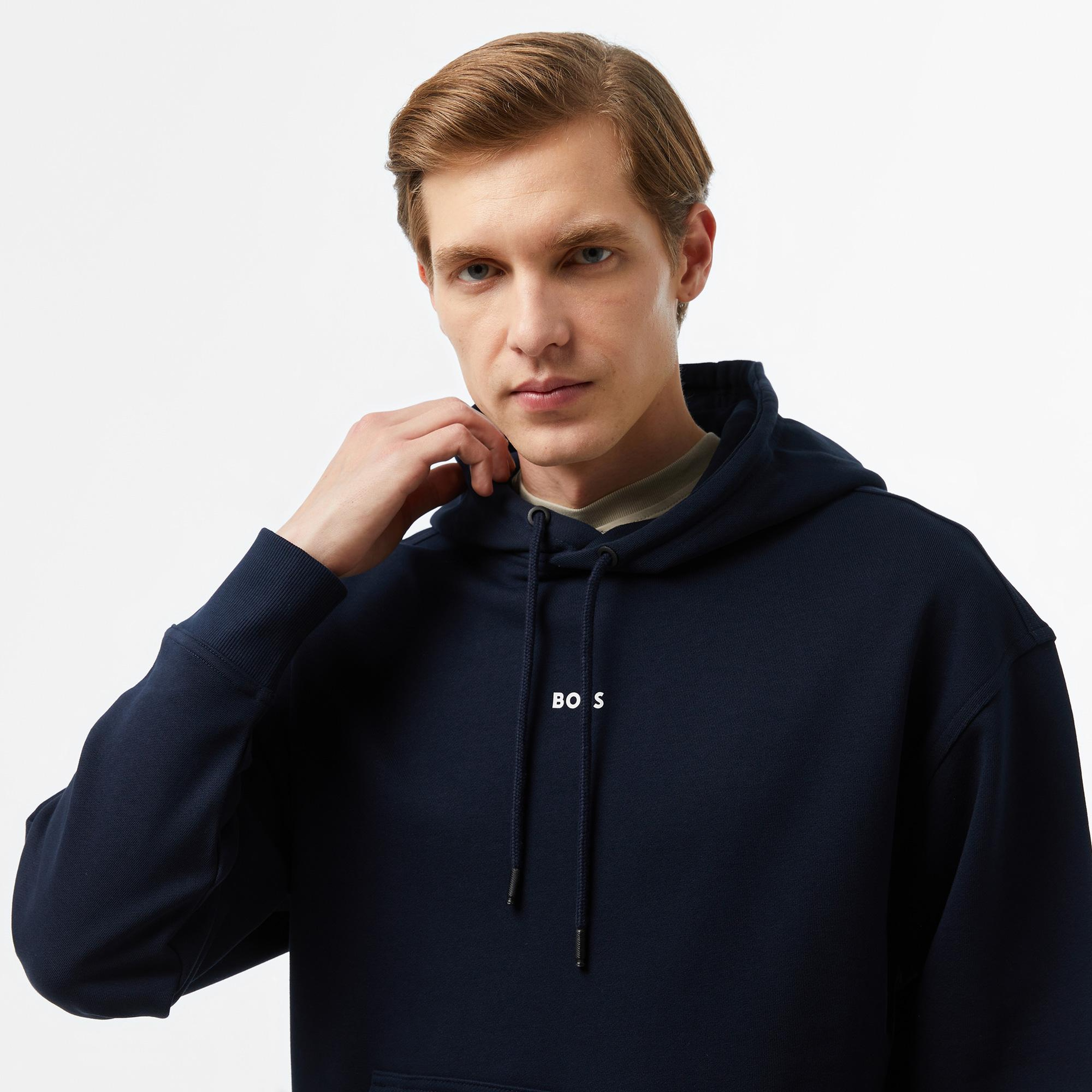 Boss Erkek Mavi Sweatshirt