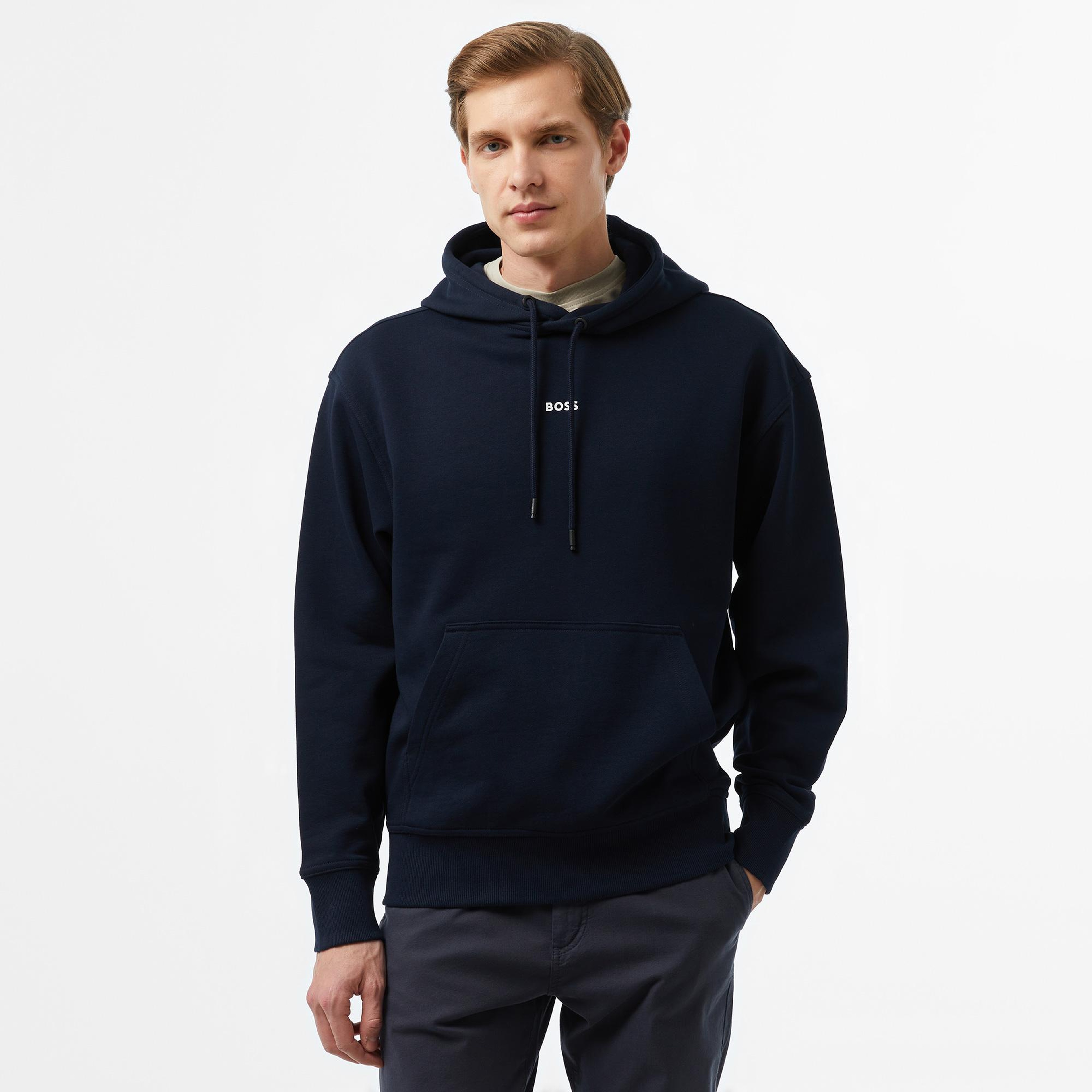 Boss Erkek Mavi Sweatshirt