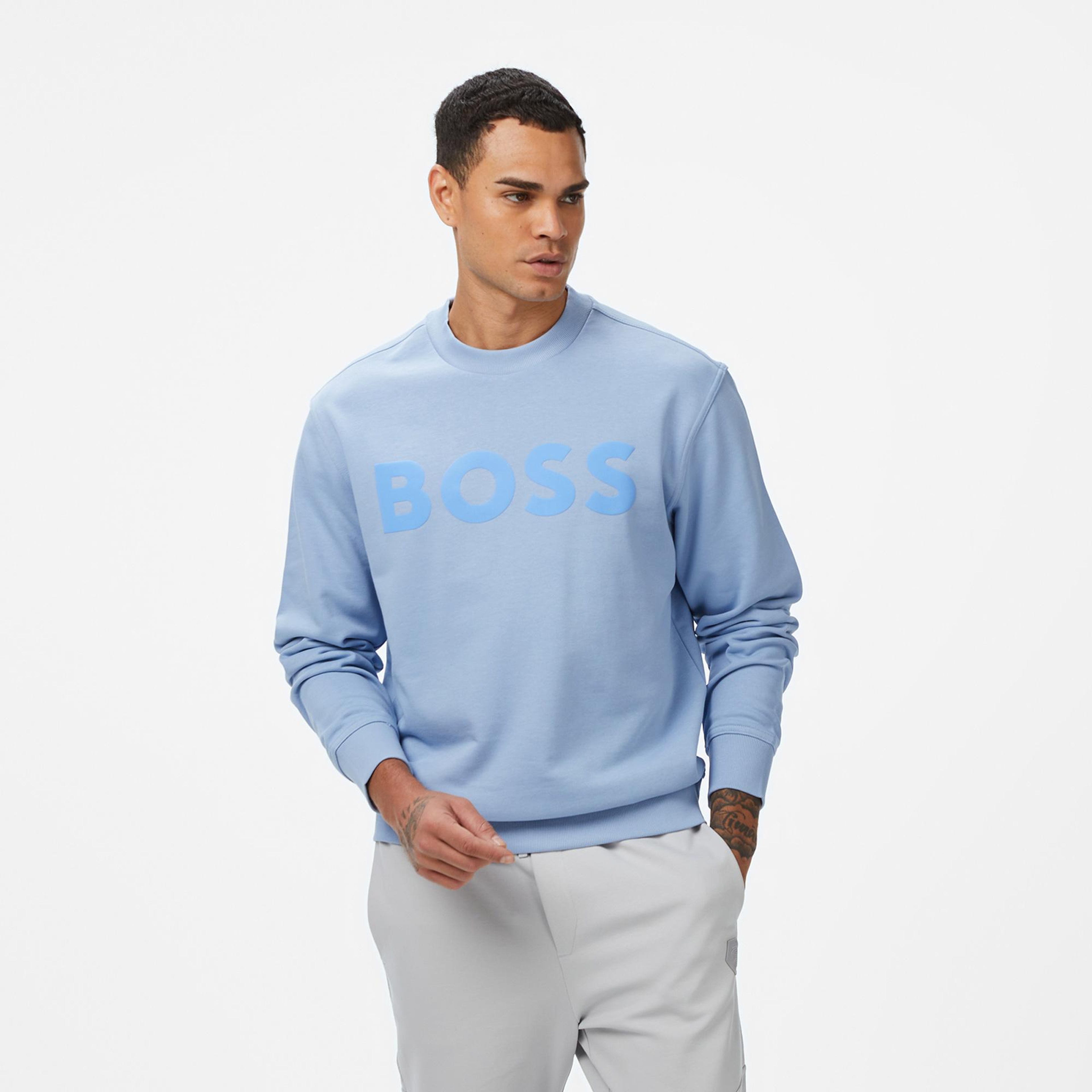 Boss Erkek Açık Mavi Sweatshirt