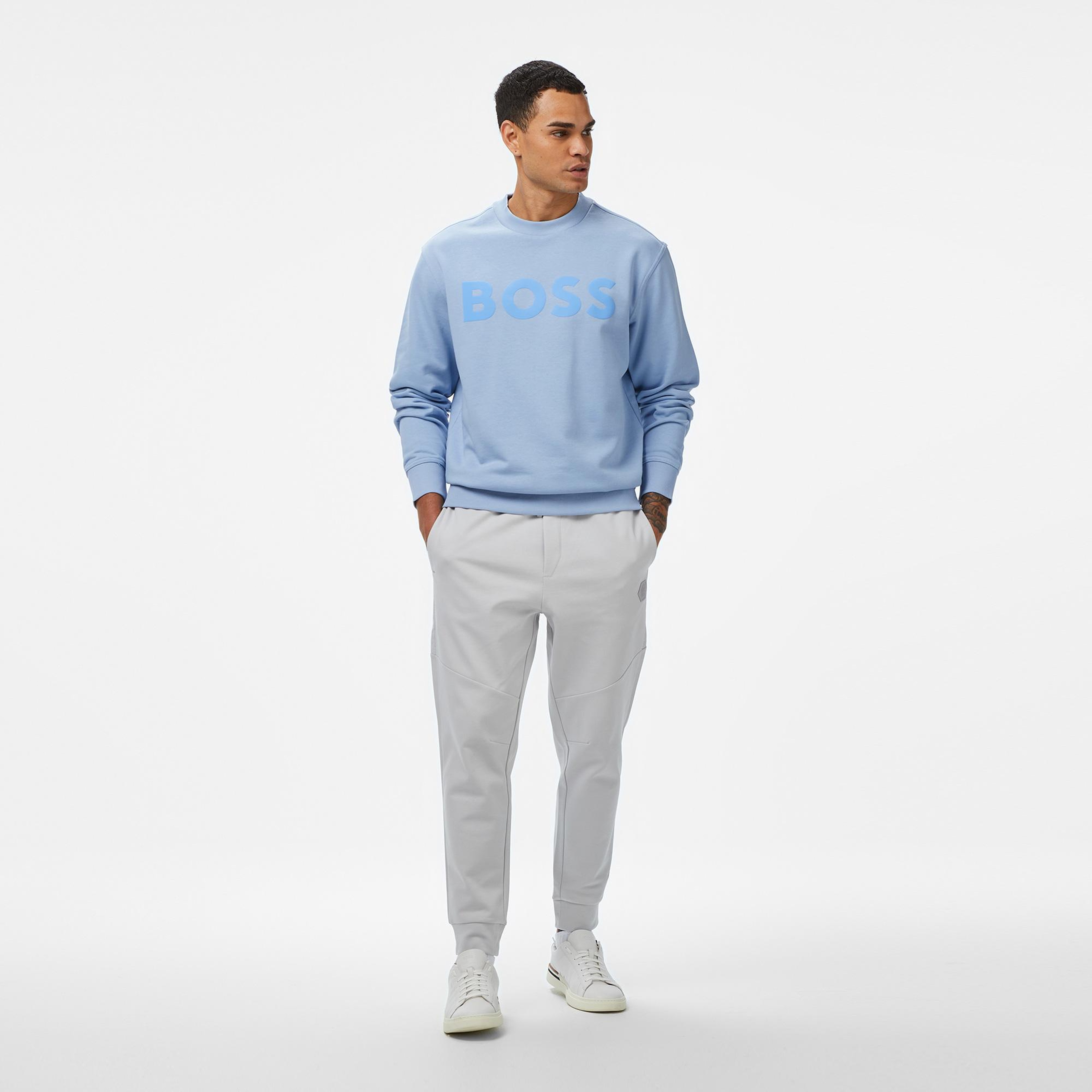 Boss Erkek Açık Mavi Sweatshirt