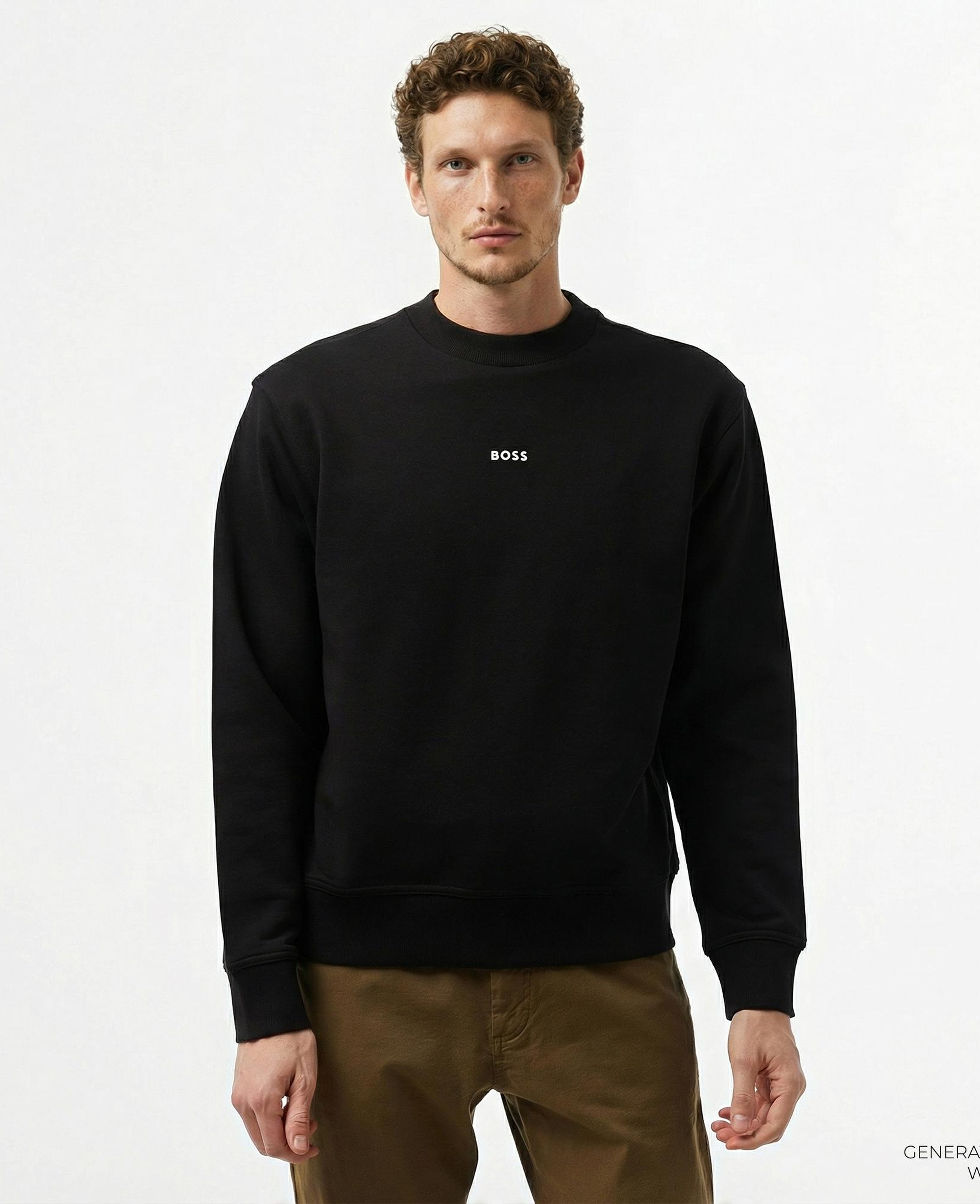 Boss Erkek Siyah Sweatshirt