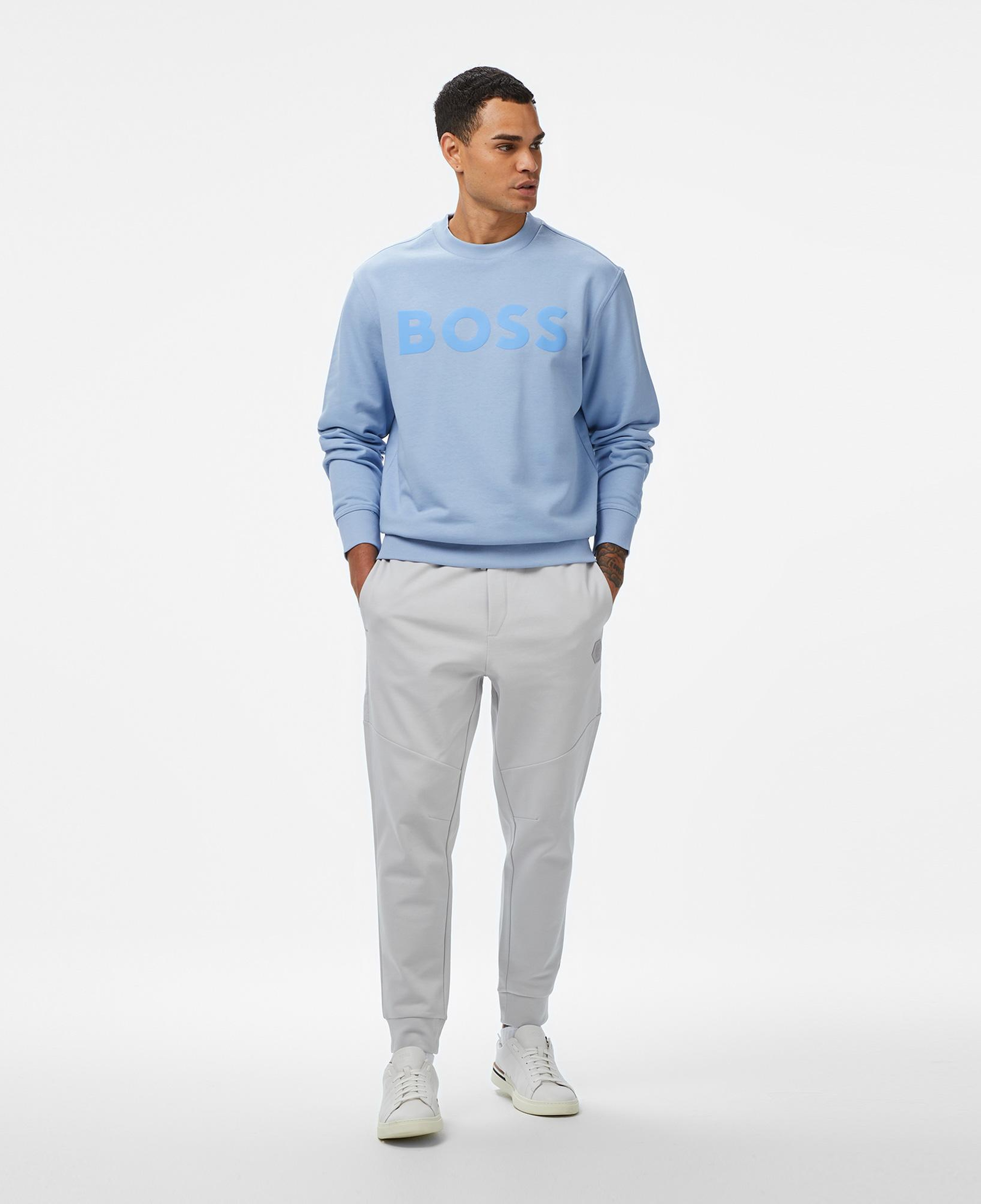 Boss Erkek Açık Mavi Sweatshirt