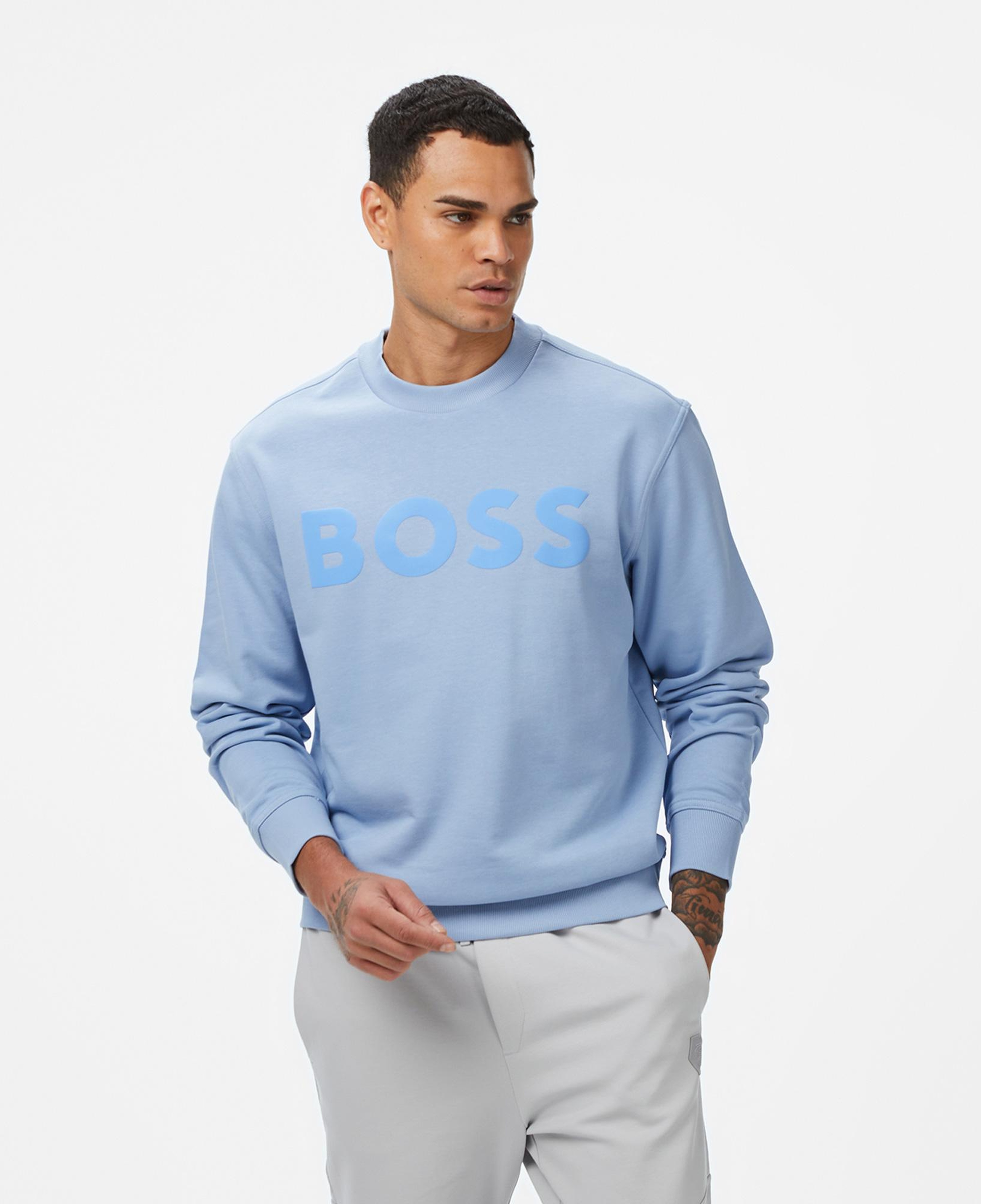 Boss Erkek Açık Mavi Sweatshirt