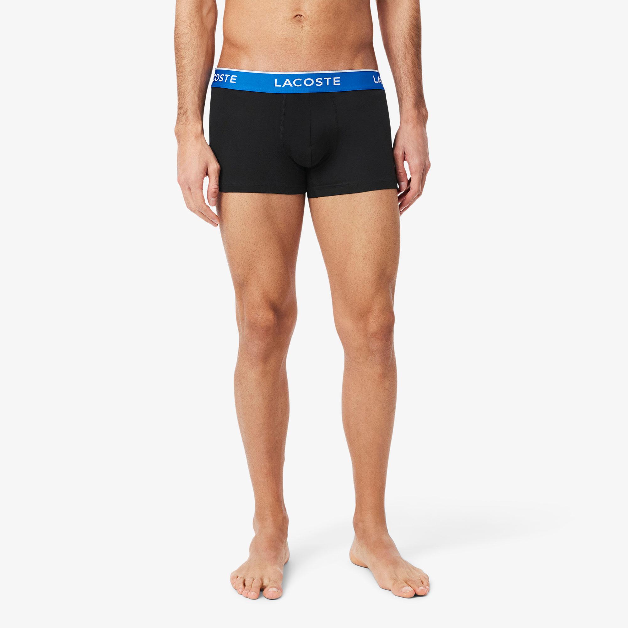 Lacoste Erkek 3'lü Siyah Boxer