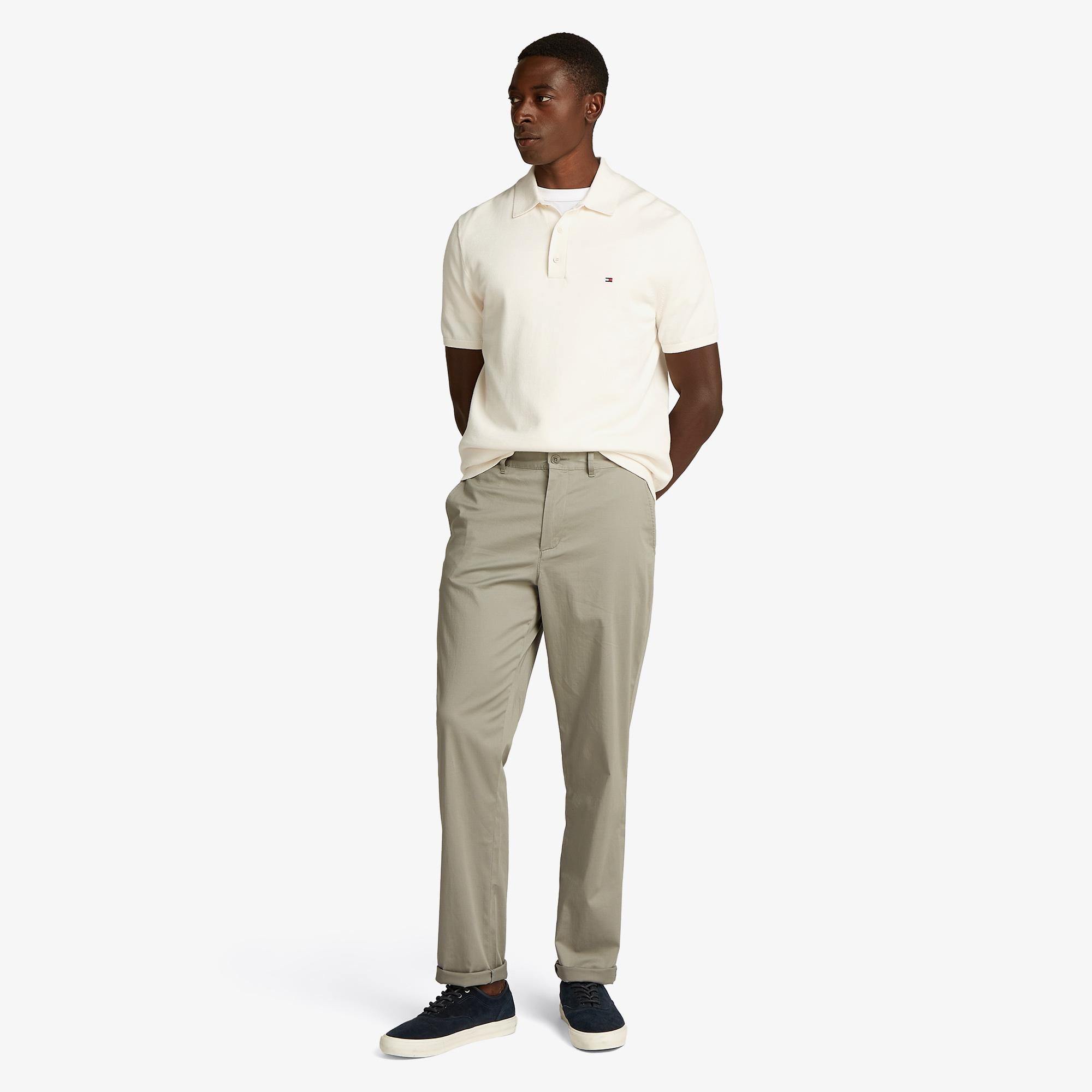 Tommy Hilfiger Core Essentials Erkek Krem Rengi Triko