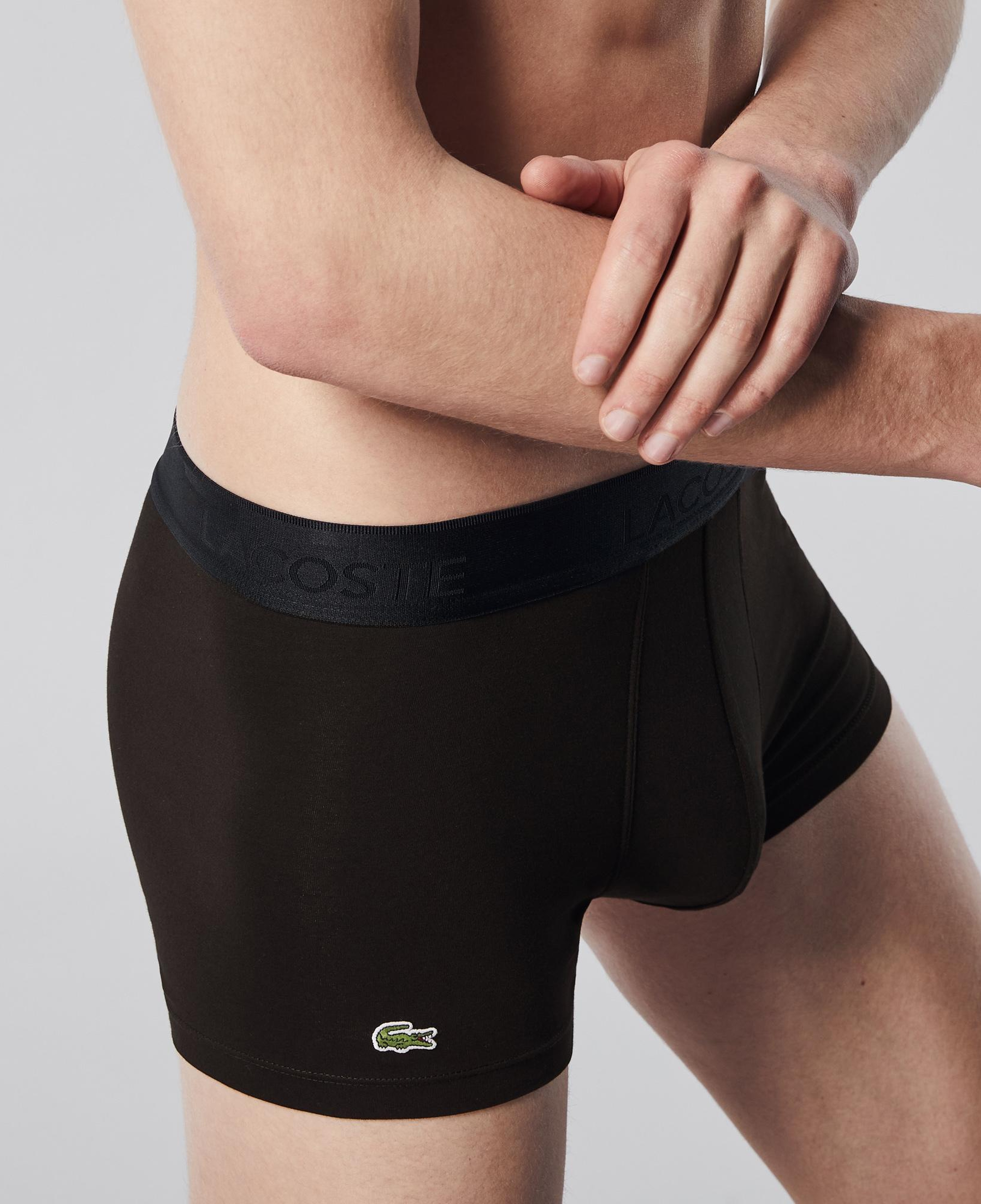 Lacoste Erkek 3'lü Siyah Boxer