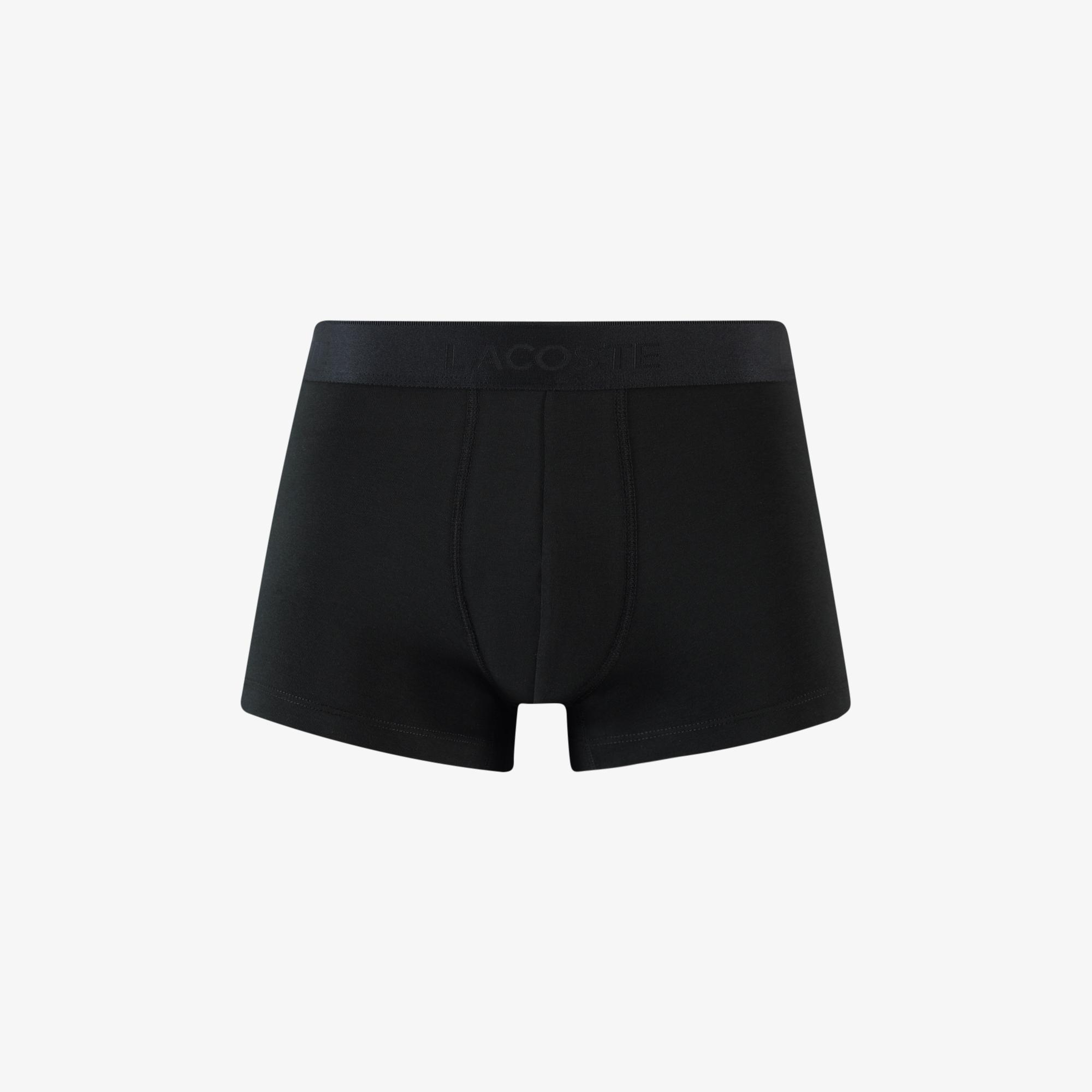Lacoste Erkek 3'lü Siyah Boxer