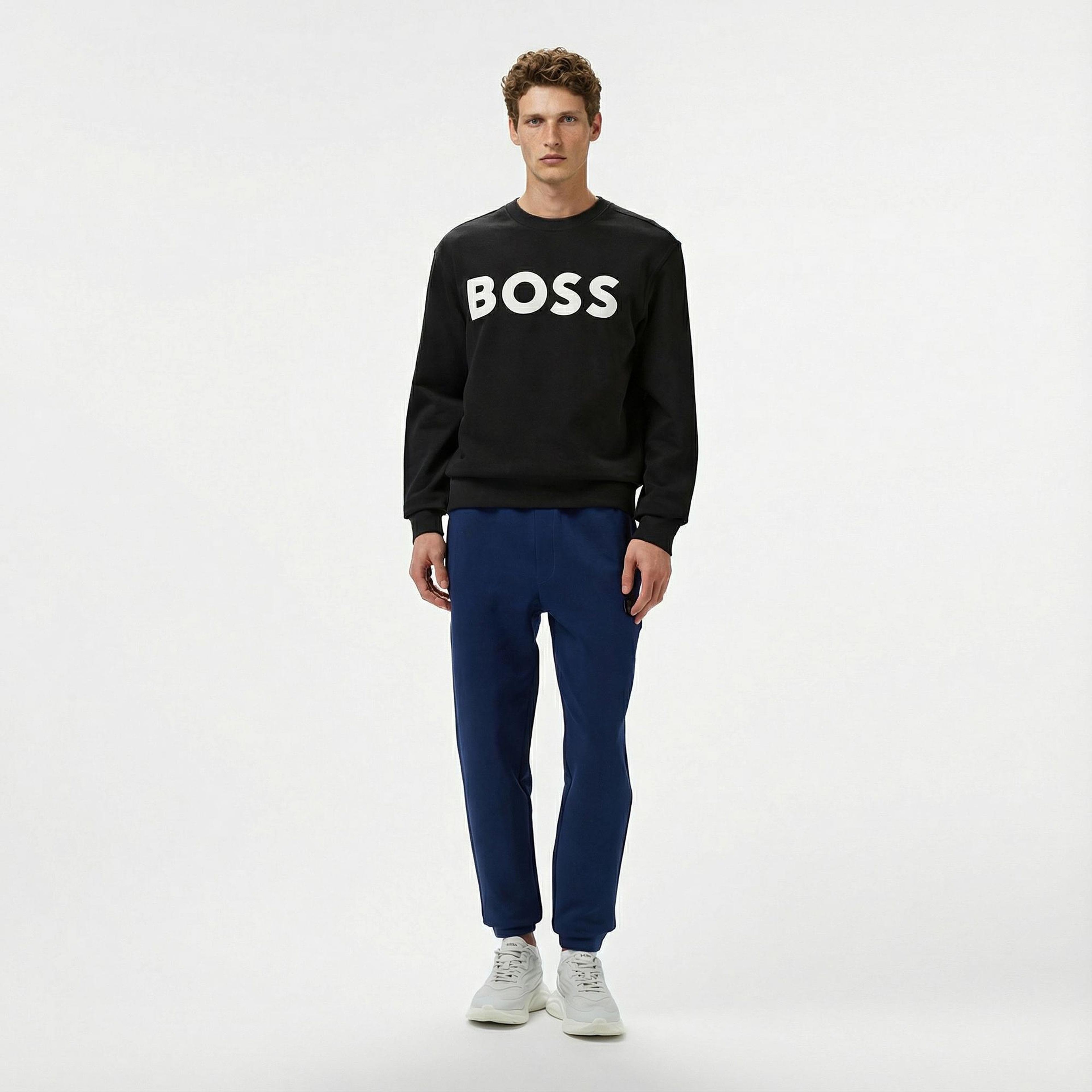 Boss Erkek Siyah Sweatshirt