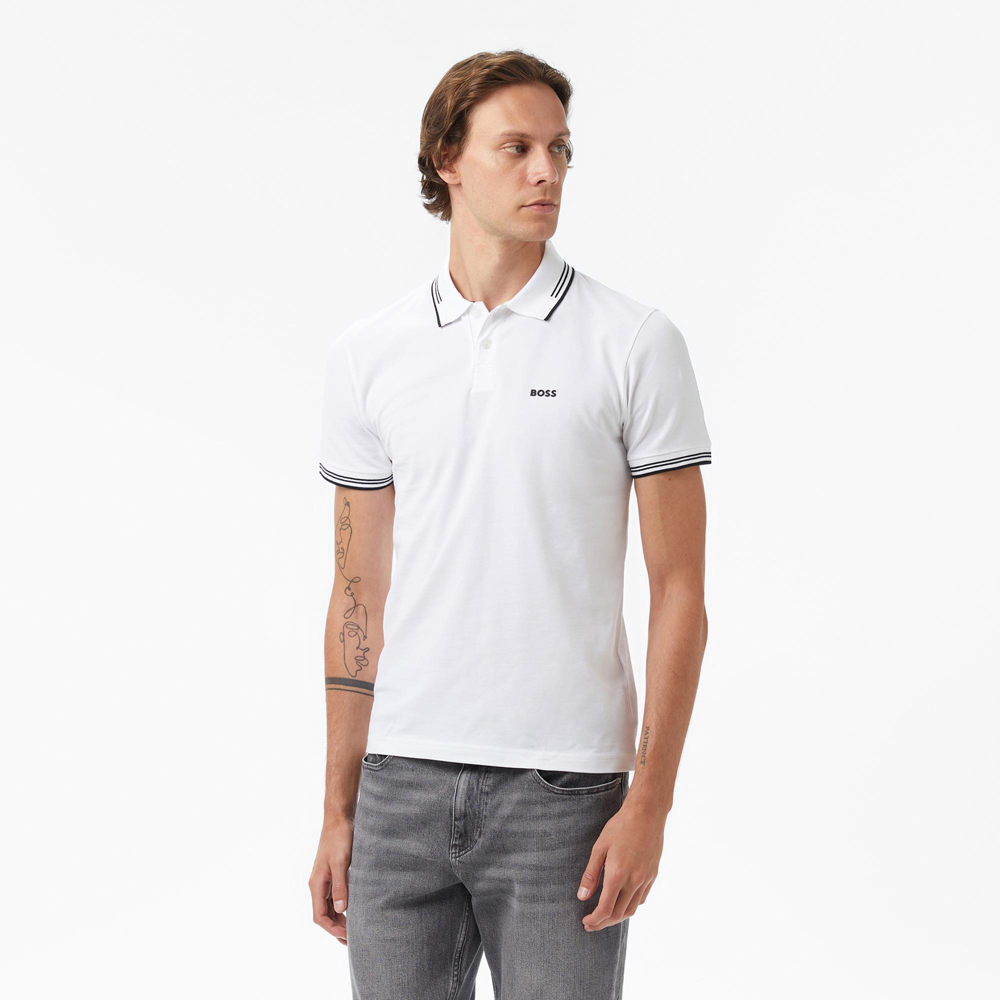 Boss Paul Erkek Beyaz Polo